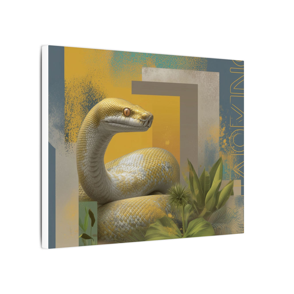 Serpentine Geometry: Tropical Digital Illustration, Modern Nature Composition   |    Custom Orders Available