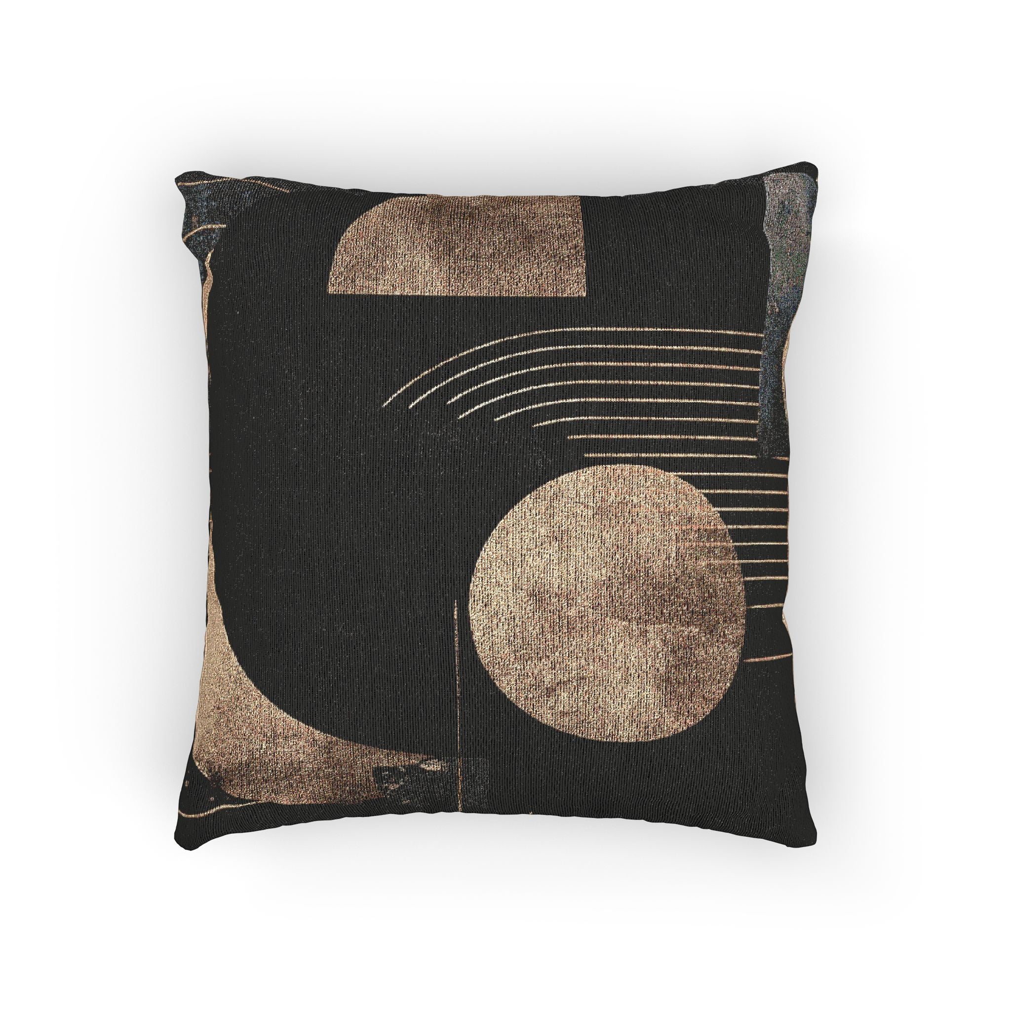 Celestial Convergence: Abstract Geometric Composition, Minimalist Gold and Black Design   |    Custom Orders Available