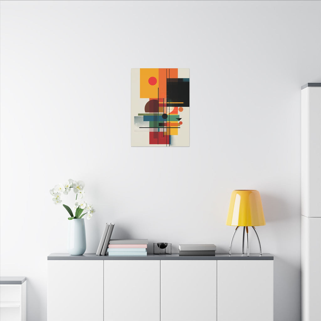 Geometric Harmony: Bauhaus Intersections, Constructivist Layers, Abstract Color Blocks   |   Custom Orders Accepted