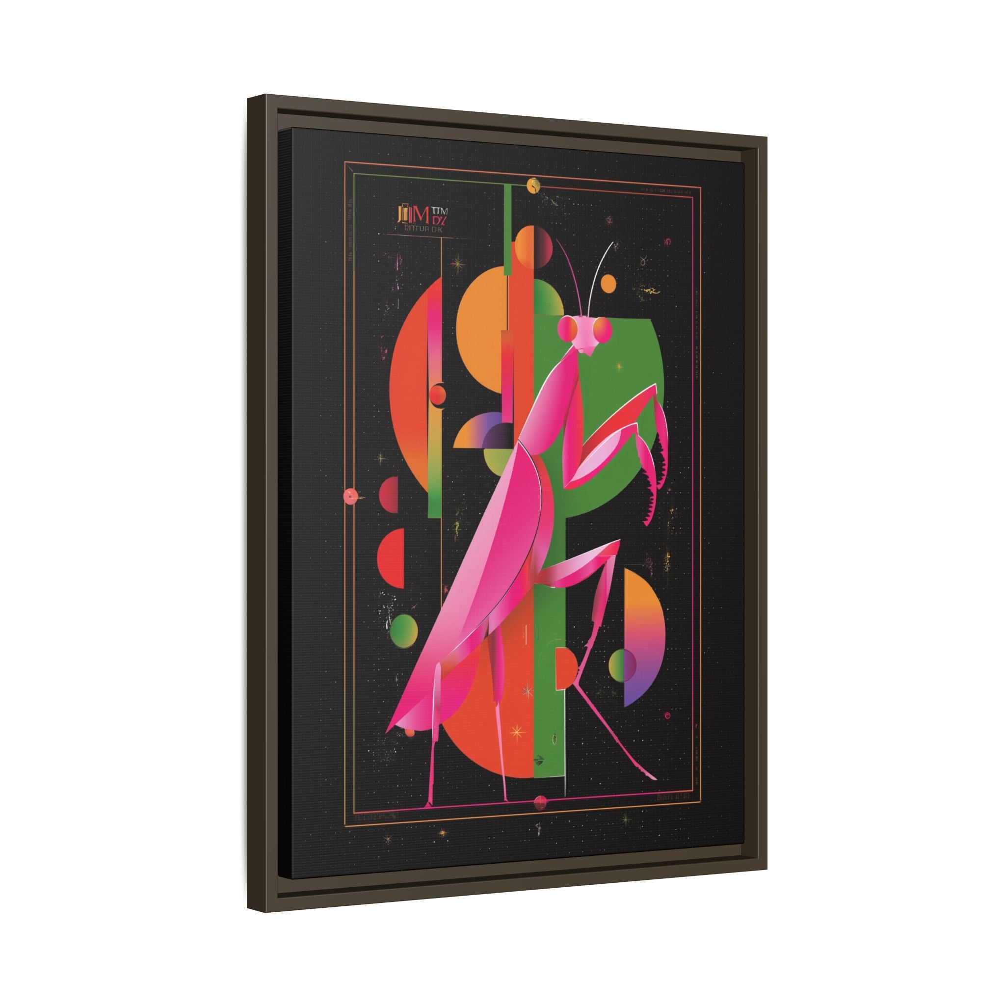 Celestial Mantis: Cubist Geometry, Cosmic Insect Portrait   |    Custom Orders Available