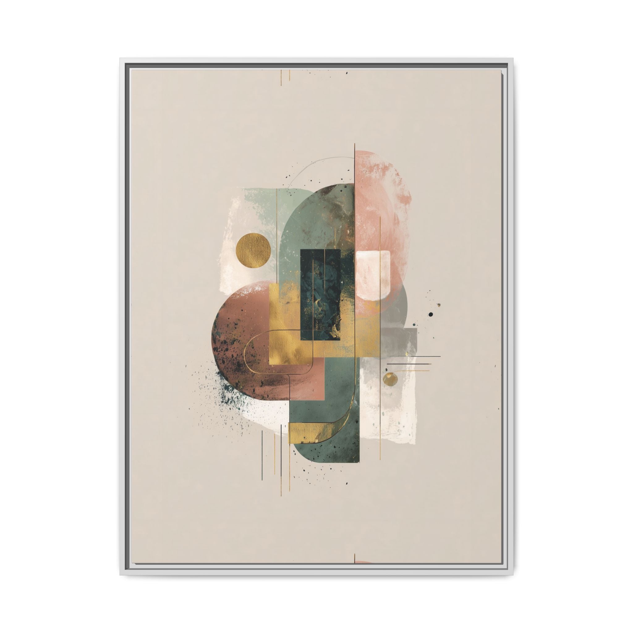 Organic Geometries: Fragmented Forms, Digital Abstract Composition, Layered Minimalist Art   |   Custom Orders Accepted