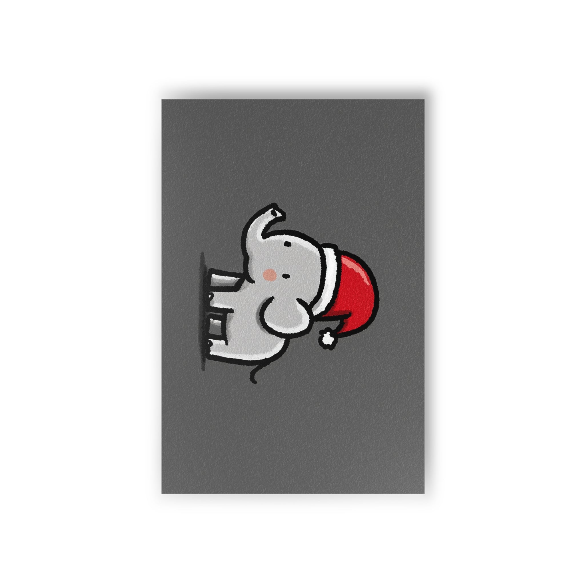 Cute Animals Festive Postcard Set - 10pcs of Holiday Cheer, Christmas Cards, Cute Elephant Designs, Fun Greetings for All Occasions