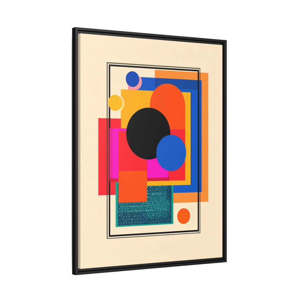 Geometric Harmony: Abstract Color Blocks, Mid-Century Modern Design, Minimalist Art Composition   |   Custom Orders Accepted