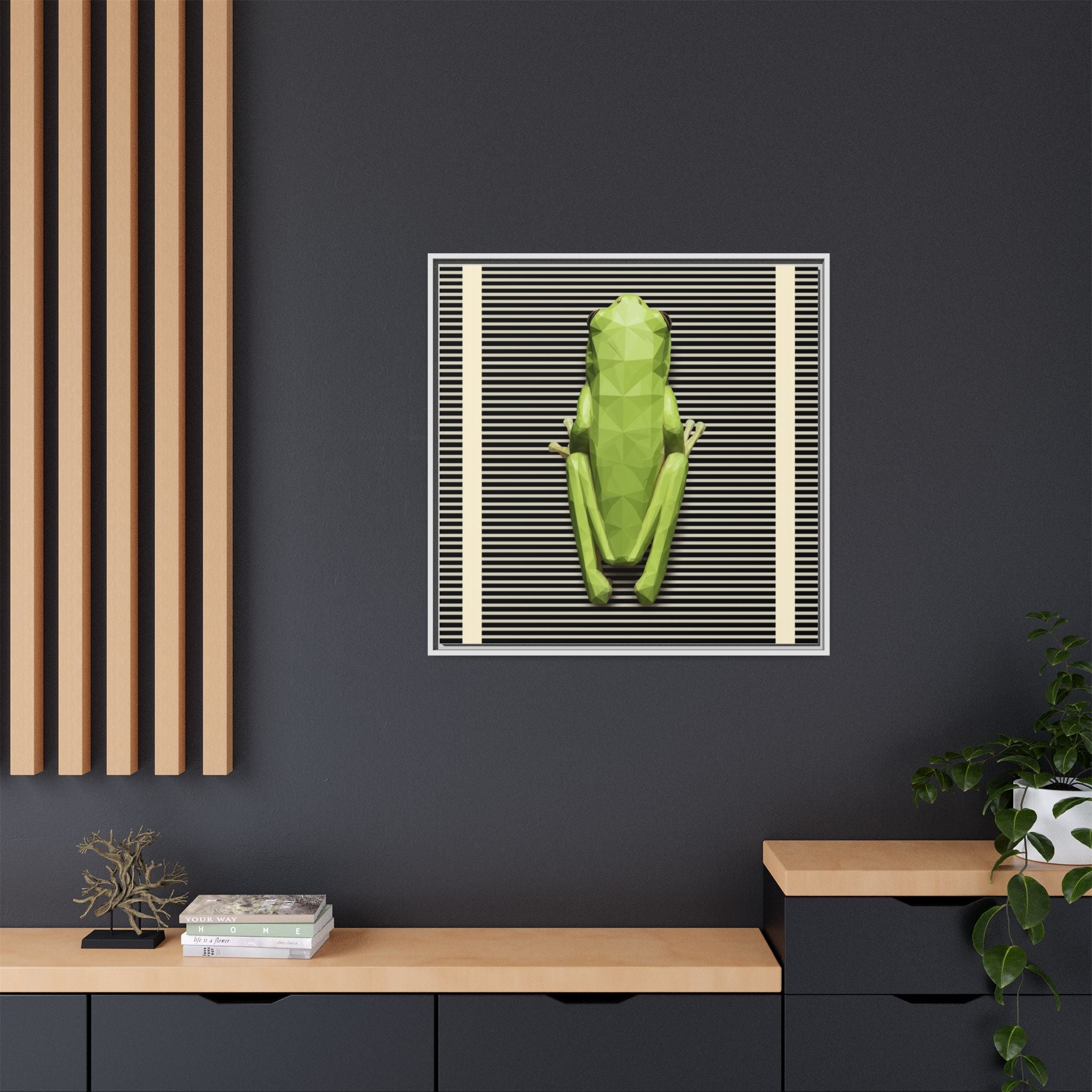 Geometric Amphibian: Low-Poly Frog Design, Digital Art Minimalism   |  Personalized & Custom Orders Available