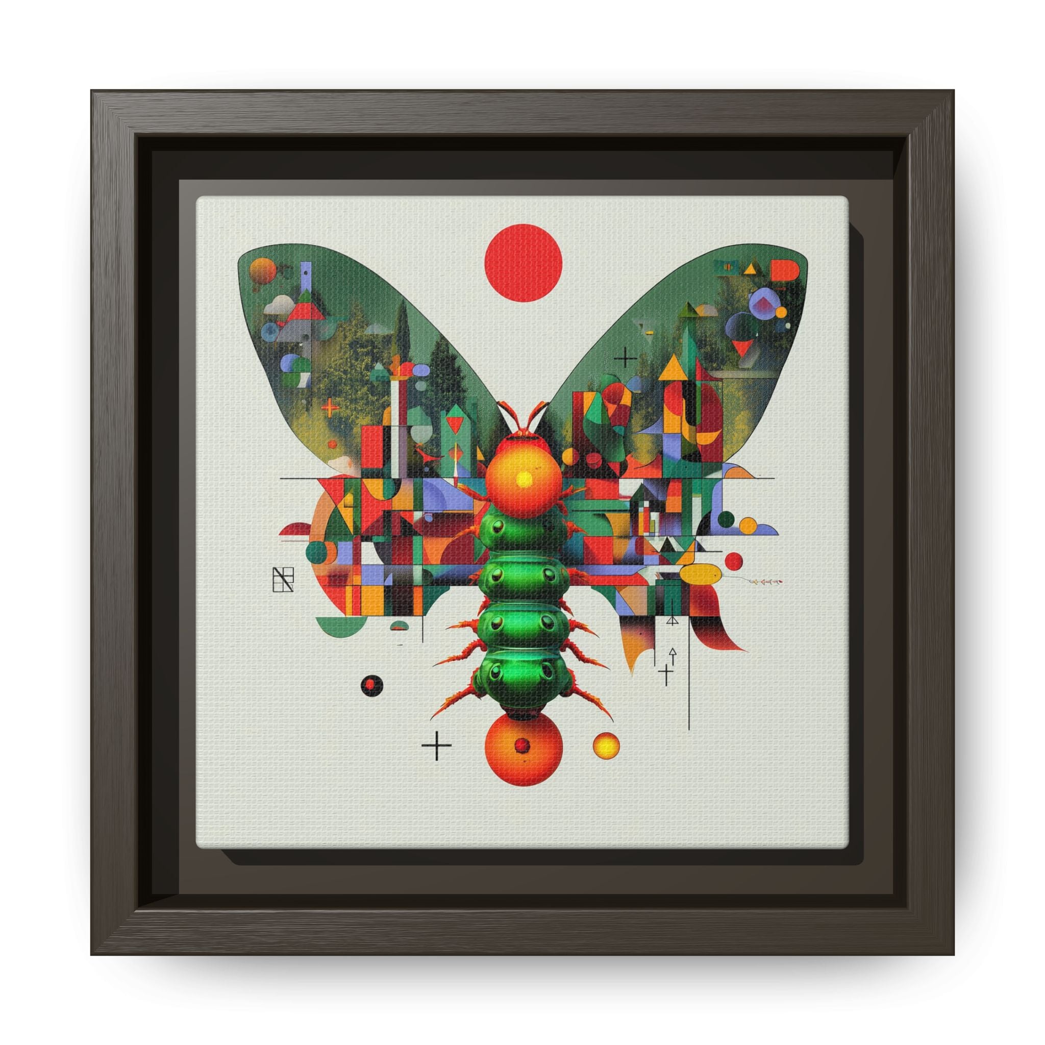 Metamorphic Geometry: Digital Butterfly Architecture, Cubist Nature Transformation   |    Custom Orders Available