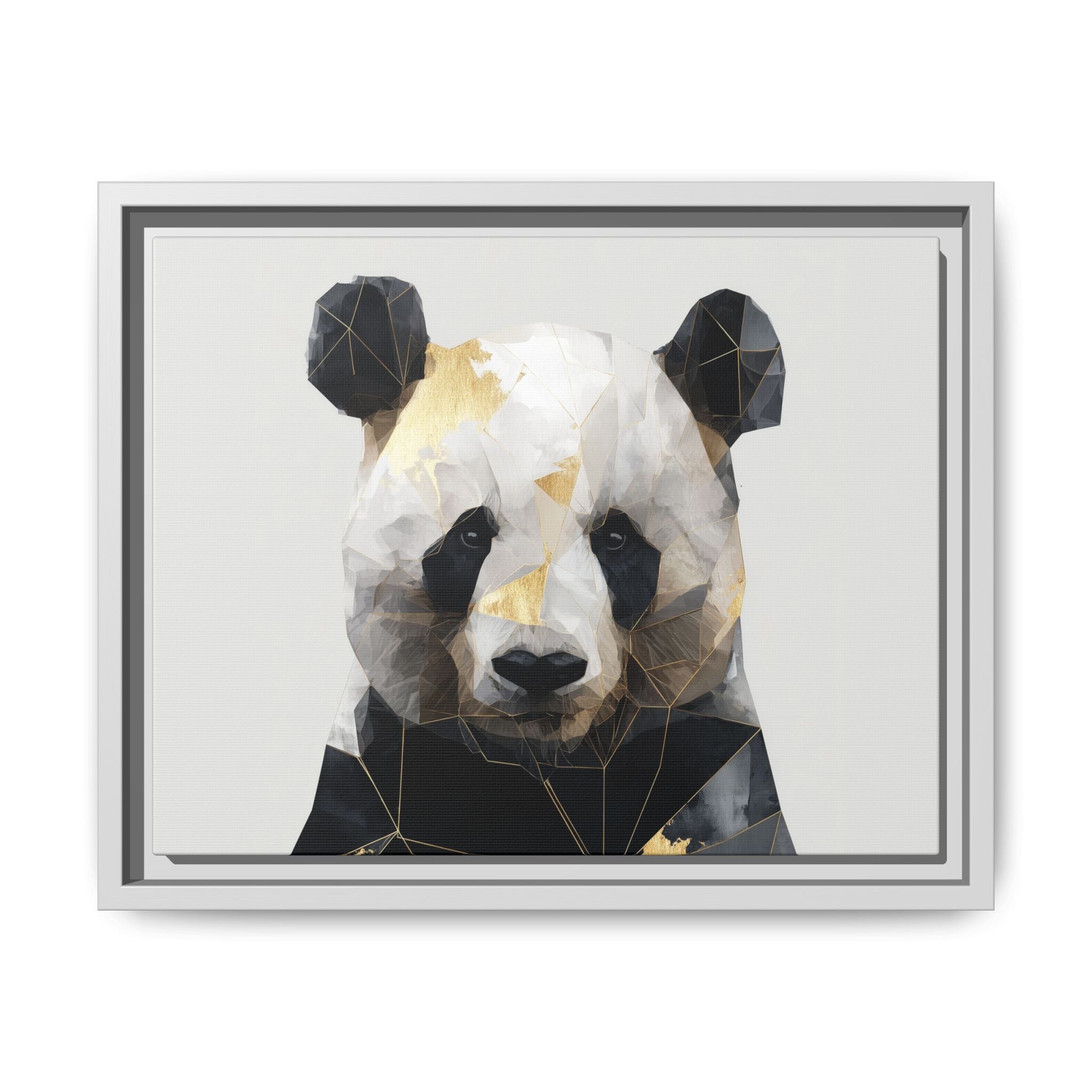 Fractal Panda: Geometric Digital Art, Low Poly Wildlife Portrait   |  Personalized & Custom Orders Available