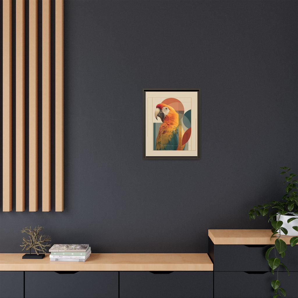 Macaw Geometry: Vibrant Avian Portrait, Modernist Graphic Design   |  Personalized & Custom Orders Available