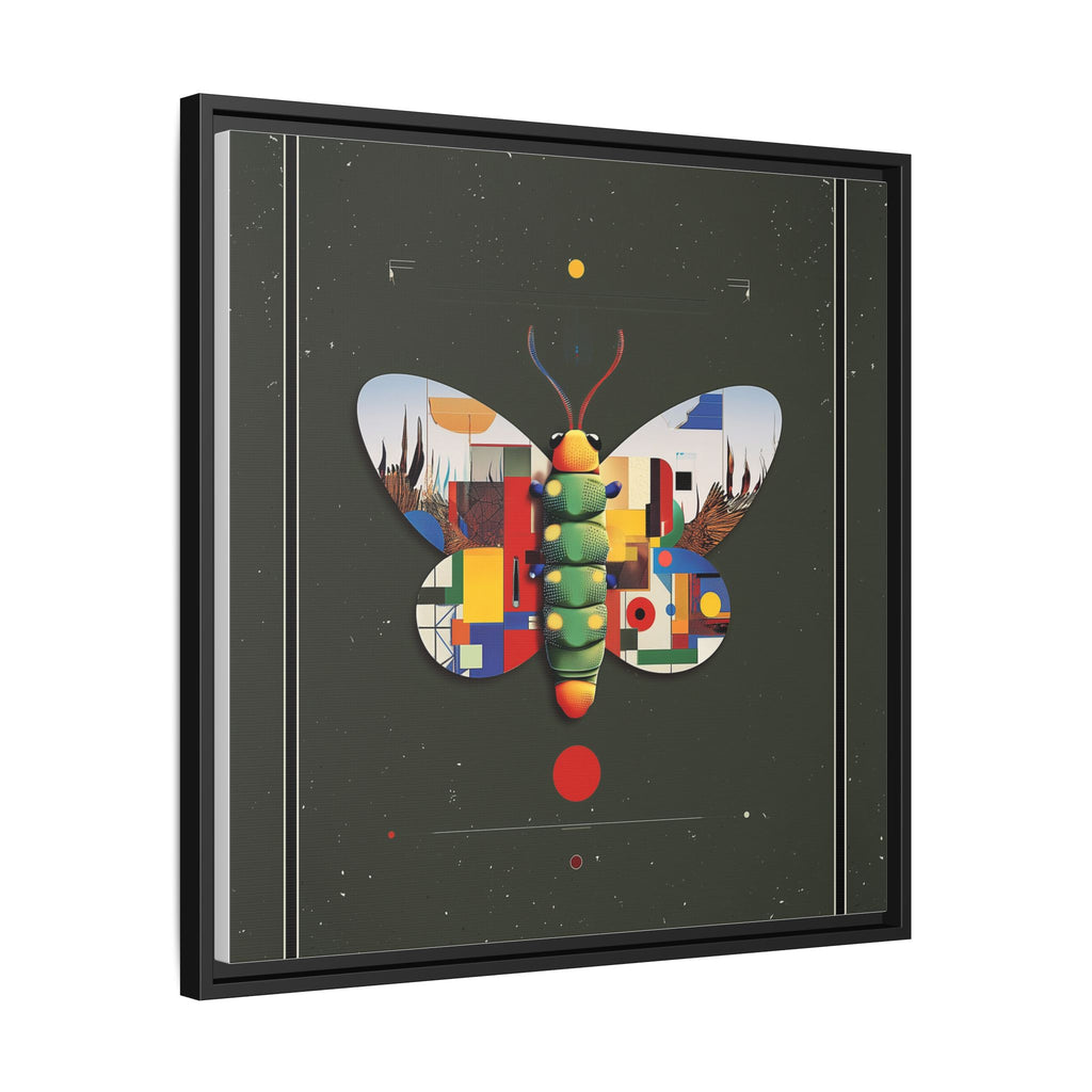 Geometric Butterfly Framed Print : Digital Cubist Interpretation, Modernist Entomological Design   |  Personalized & Custom Orders Available