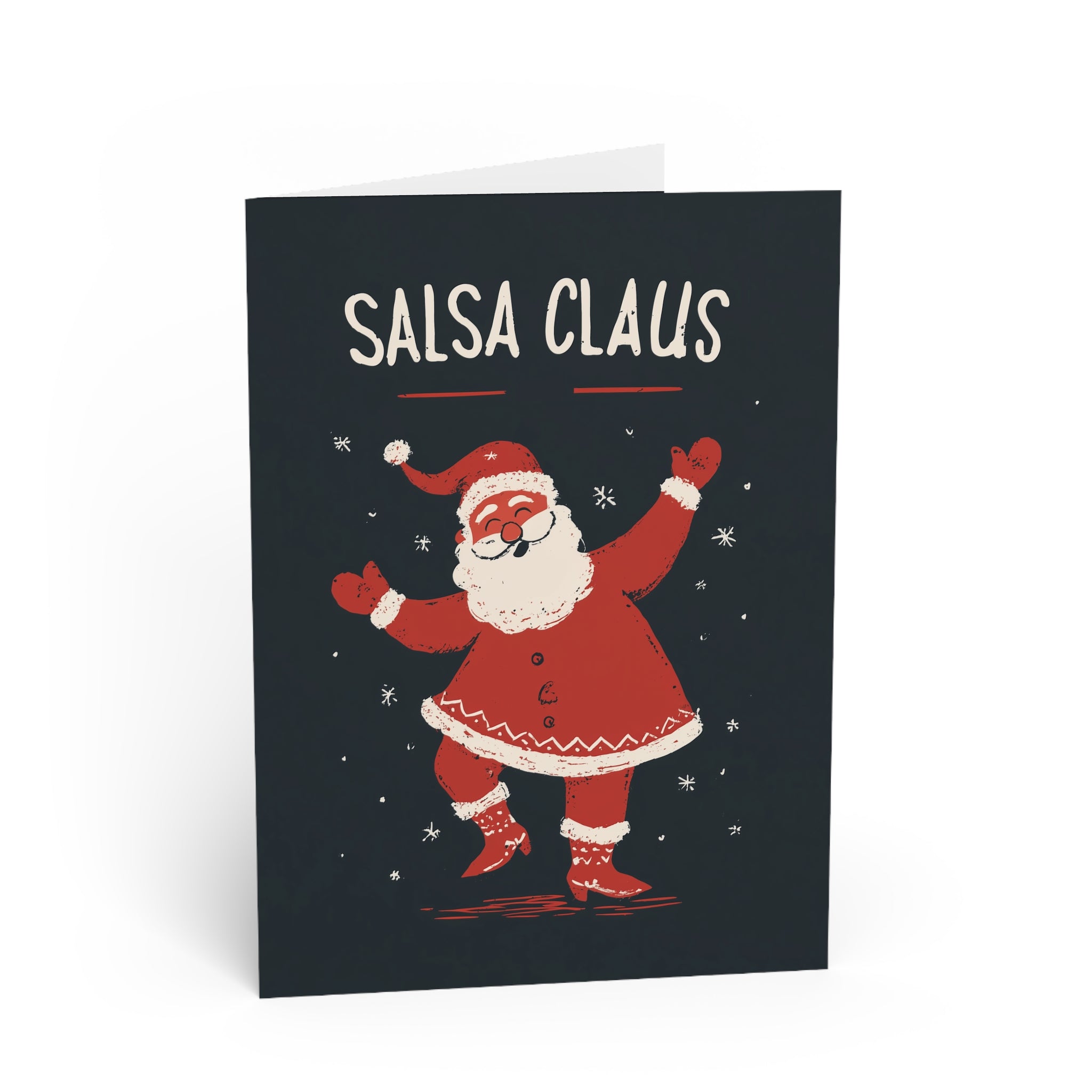 Christmas Salsa Dancing Greeting Card
