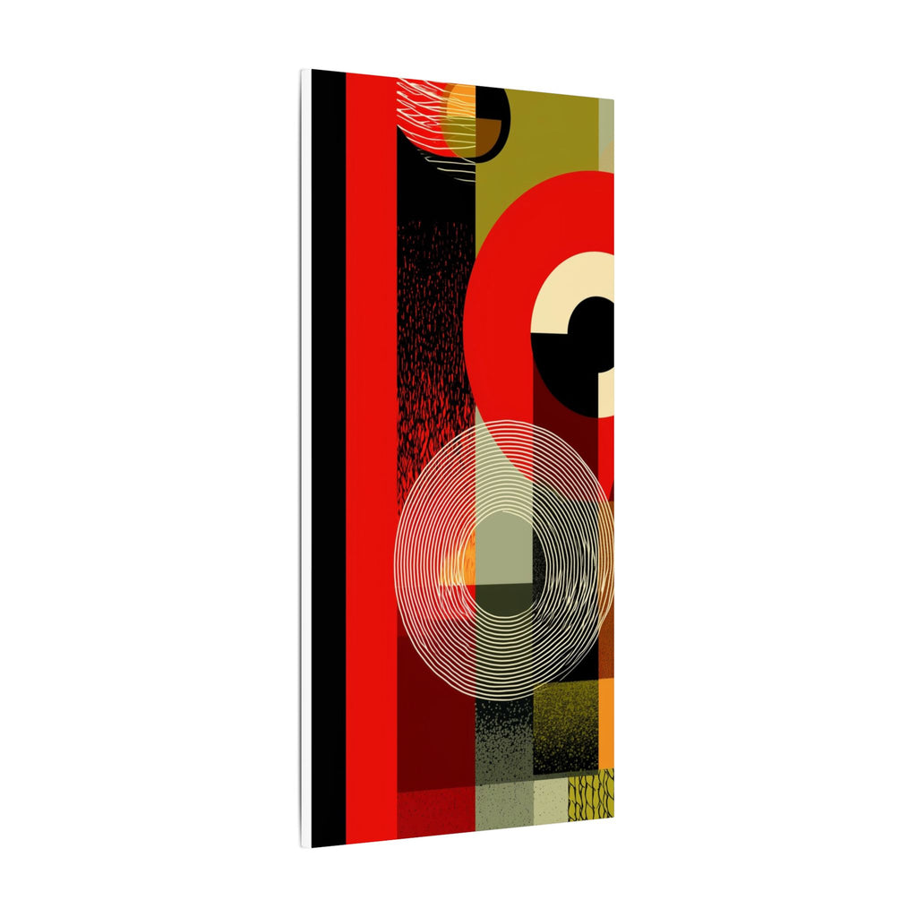 Geometric Convergence: Mid-Century Modern Abstract, Constructivist Design Principles, Bold Chromatic Composition   |   Custom Orders