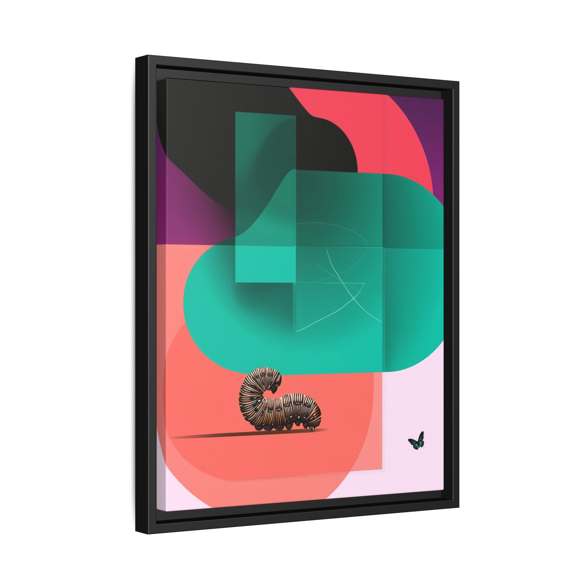 Metamorphosis Geometry Framed Print : Vintage Botanical Illustration, Abstract Geometric Design   |  Personalized & Custom Orders Available