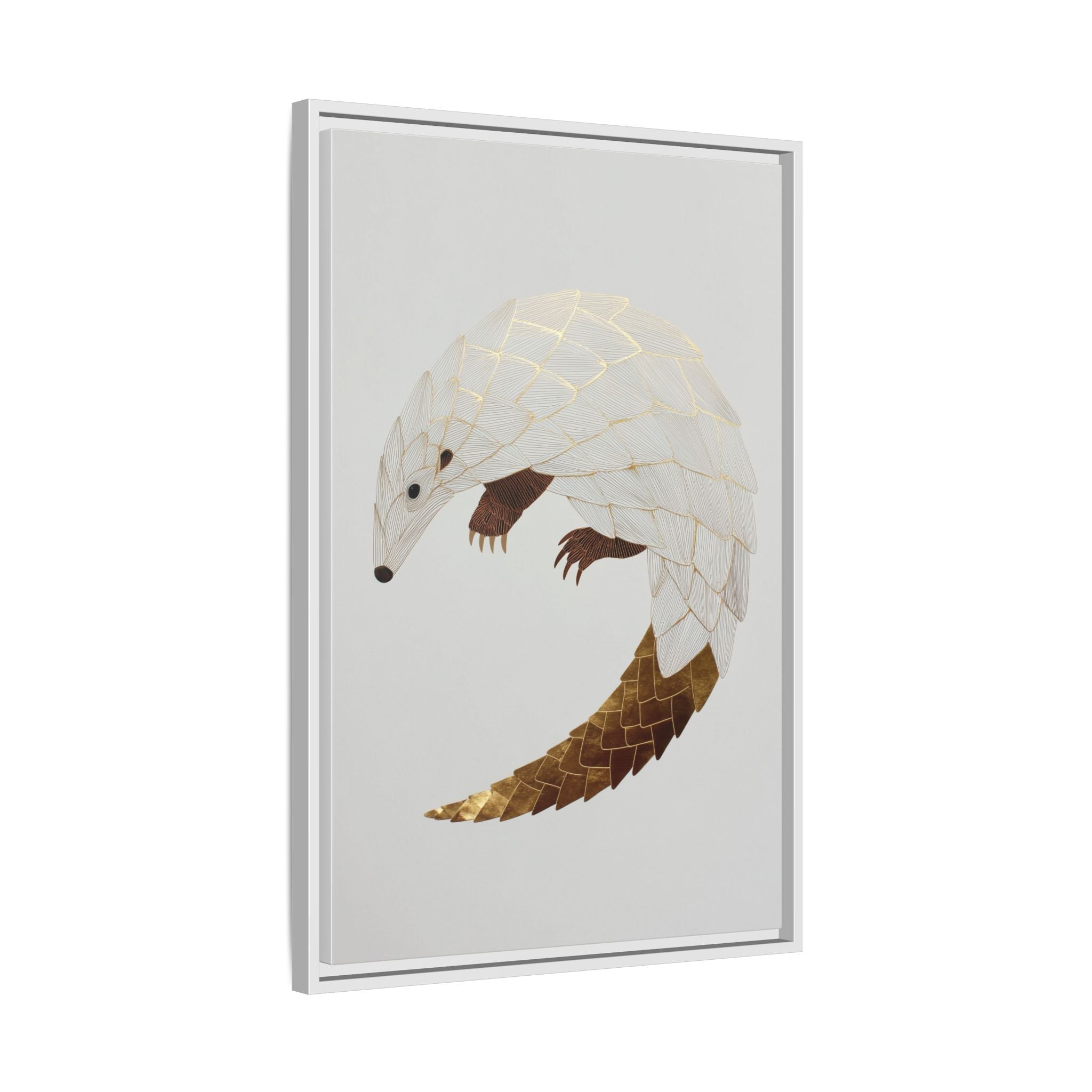 Geometric Hedgehog: Minimalist Wildlife Illustration, Layered Metallic Geometric Art   |    Custom Orders Available