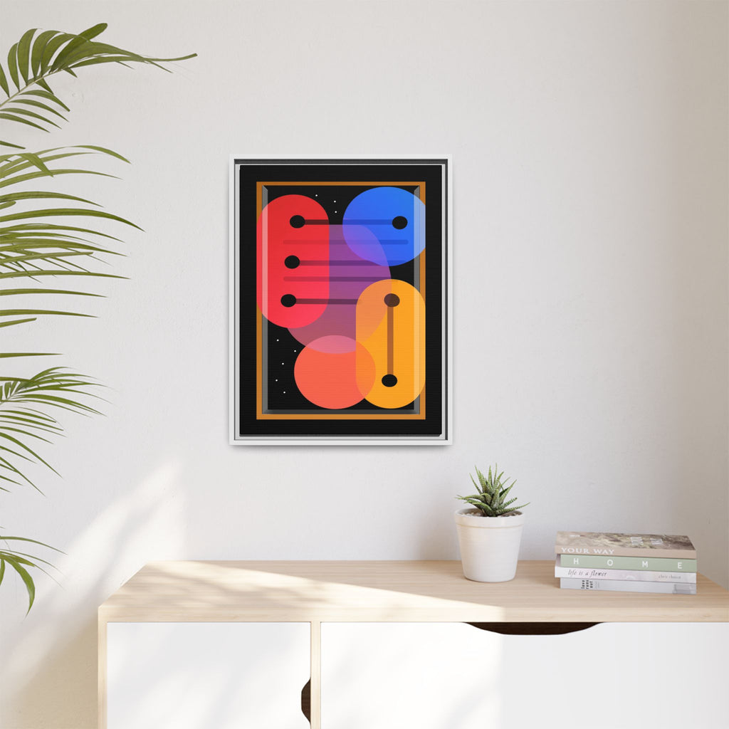 Celestial Geometry: Organic Shapes in Motion, Digital Abstract Composition, Vibrant Color Intersections   |   Custom Orders Accepted