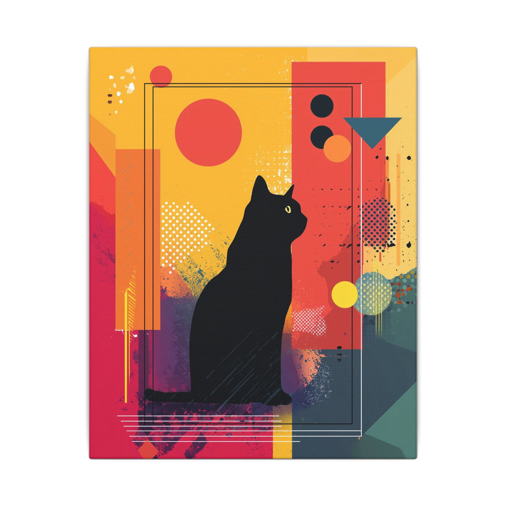 Feline Fusion: Geometric Kaleidoscope, Abstract Digital Art, Colorful Pop Silhouette   |  Personalized & Custom Orders Available