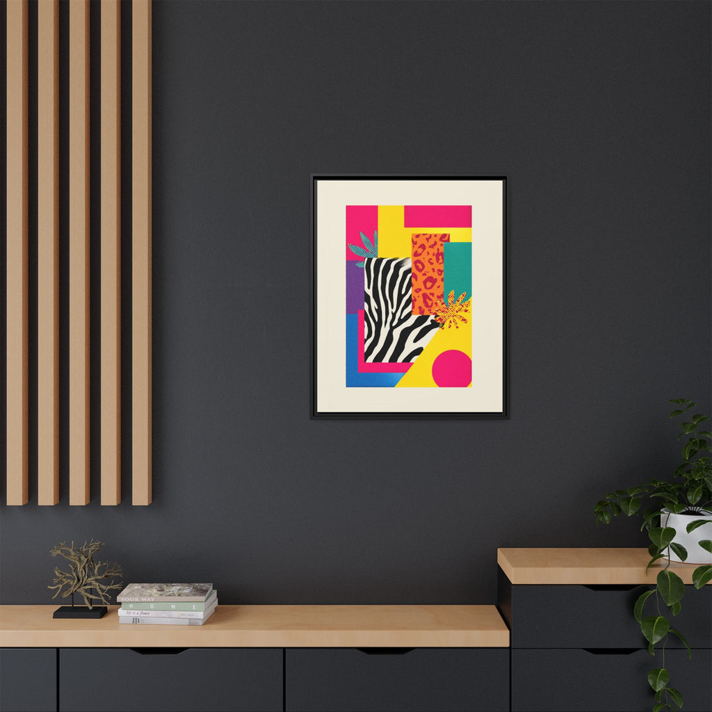 Zebra Stripes & Leopard Spots: 80s Pop Art Design, Memphis Style Graphic, Geometric Color Block Pattern   |   Custom Orders Accepted