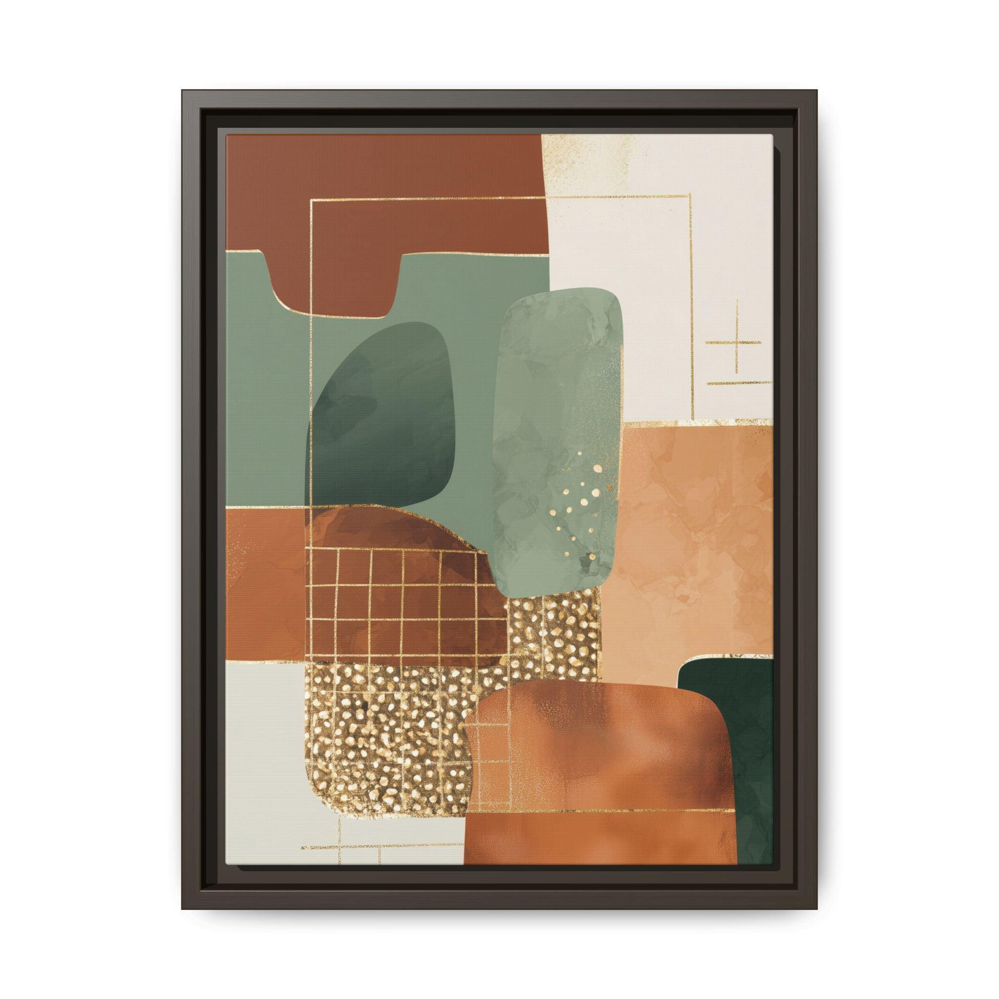 Geometric Harmony: Abstract Minimalist Art, Mid-Century Modern Design, Organic Shapes Composition   |   Custom Orders Accepted