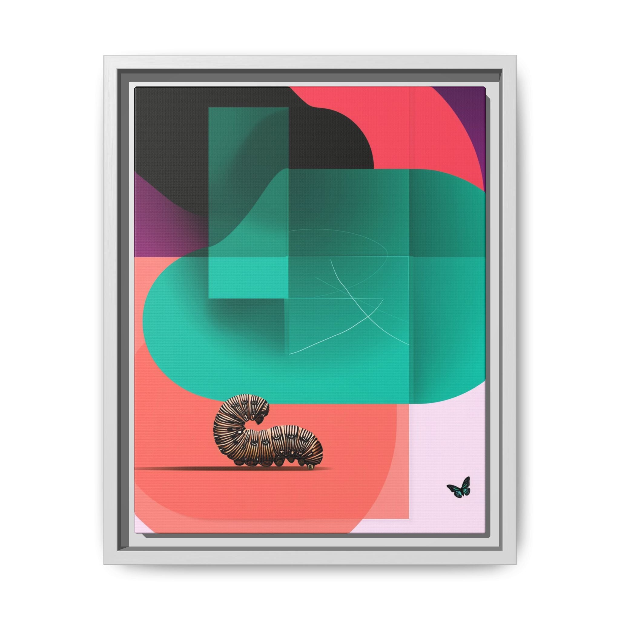 Metamorphosis Geometry Framed Print : Vintage Botanical Illustration, Abstract Geometric Design   |  Personalized & Custom Orders Available