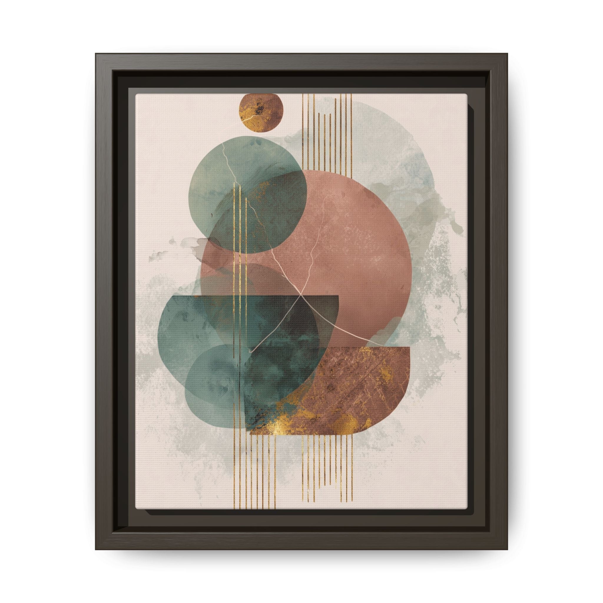Translucent Geometries: Abstract Circles, Mid-Century Minimalism, Watercolor Layers   |   Custom Orders Accepted