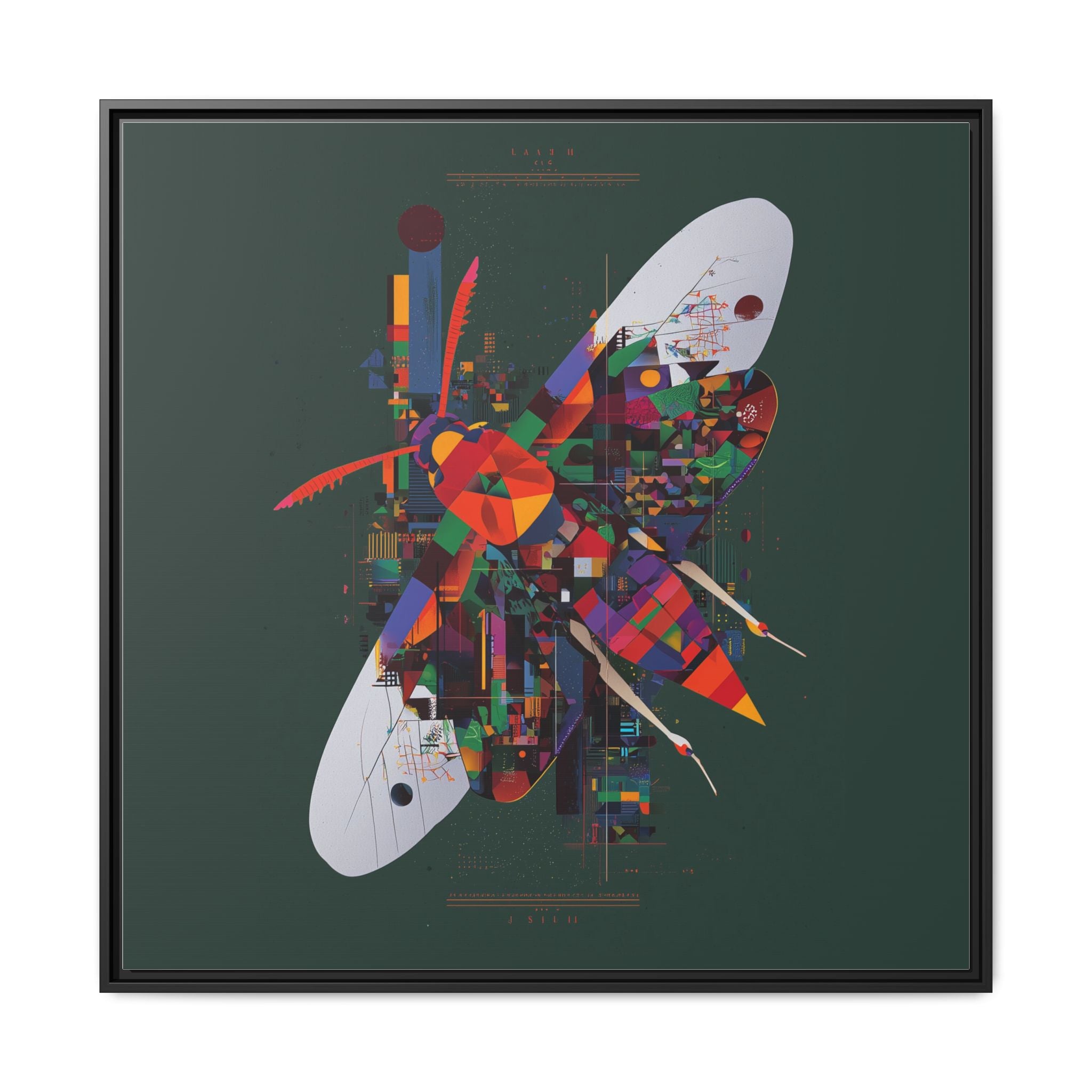 Geometric Butterfly: Digital Abstract Art, Architectural Color Explosion   |    Custom Orders Available