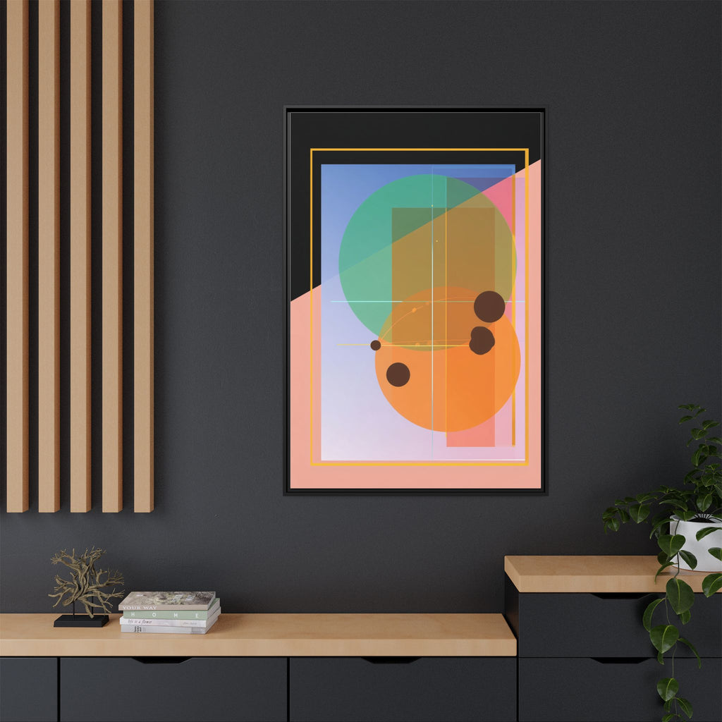 Geometric Harmony: Abstract Composition, Overlapping Shapes, Precision Design   |   Custom Orders Accepted