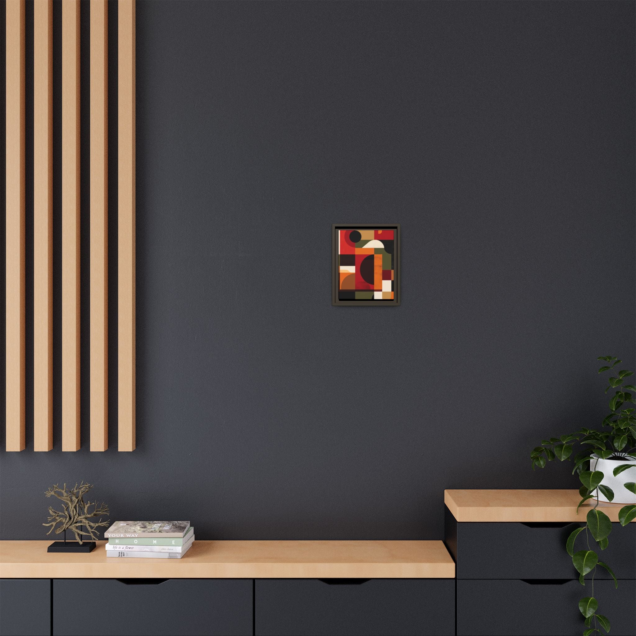 Geometric Convergence: Abstract Bauhaus Design, Constructivist Color Blocks, Architectural Art Composition   |   Custom Orders Accepted