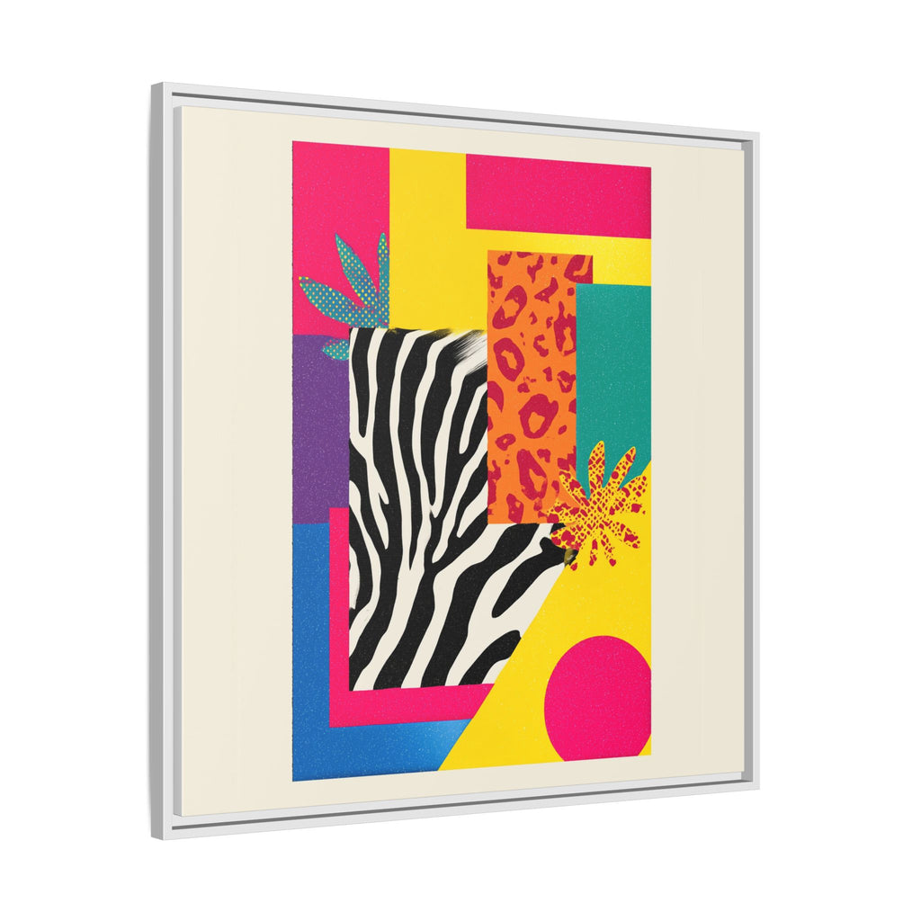 Zebra Stripes & Leopard Spots: 80s Pop Art Design, Memphis Style Graphic, Geometric Color Block Pattern   |   Custom Orders Accepted