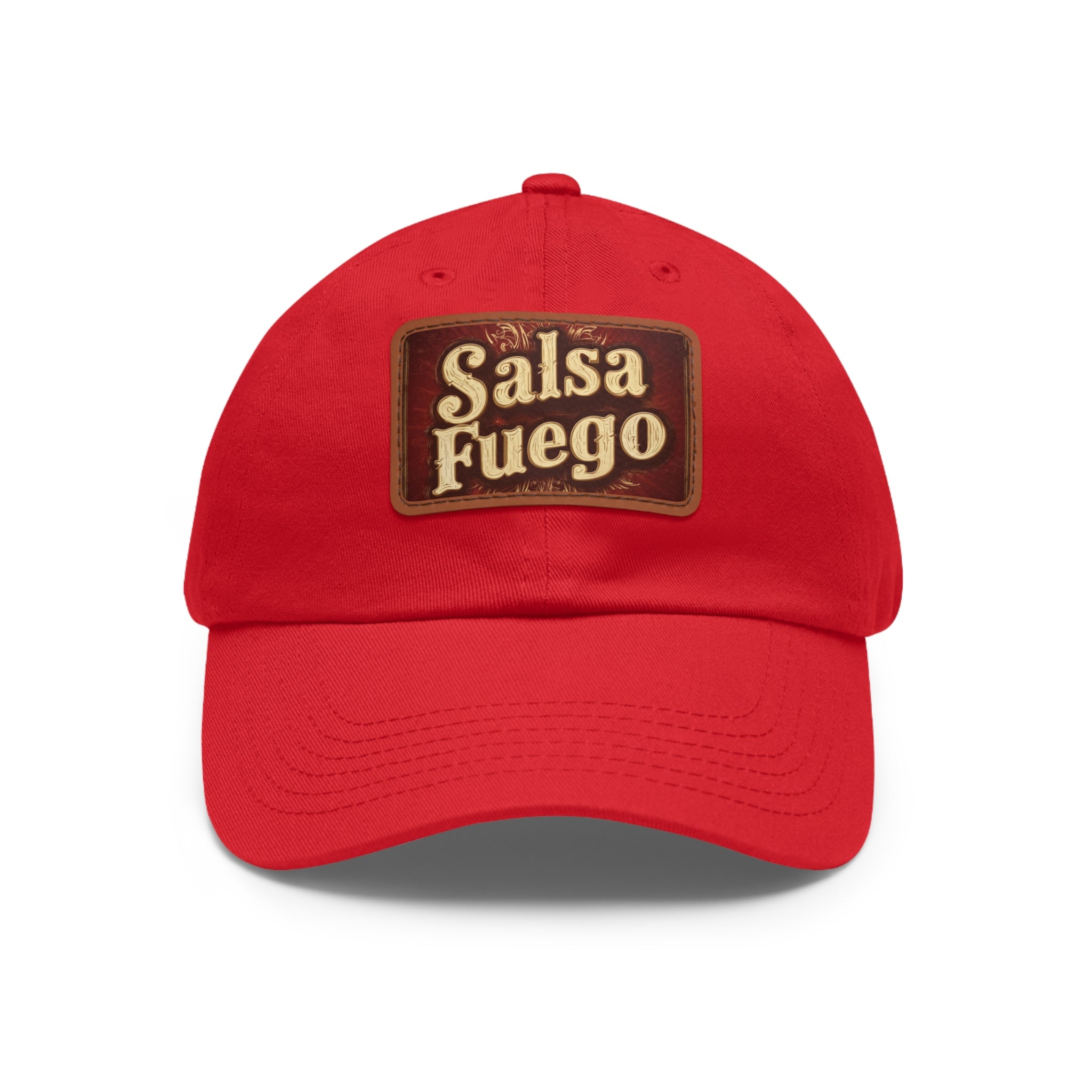 Salsa Fuego Dad Hat with Leather Patch (Rectangle)