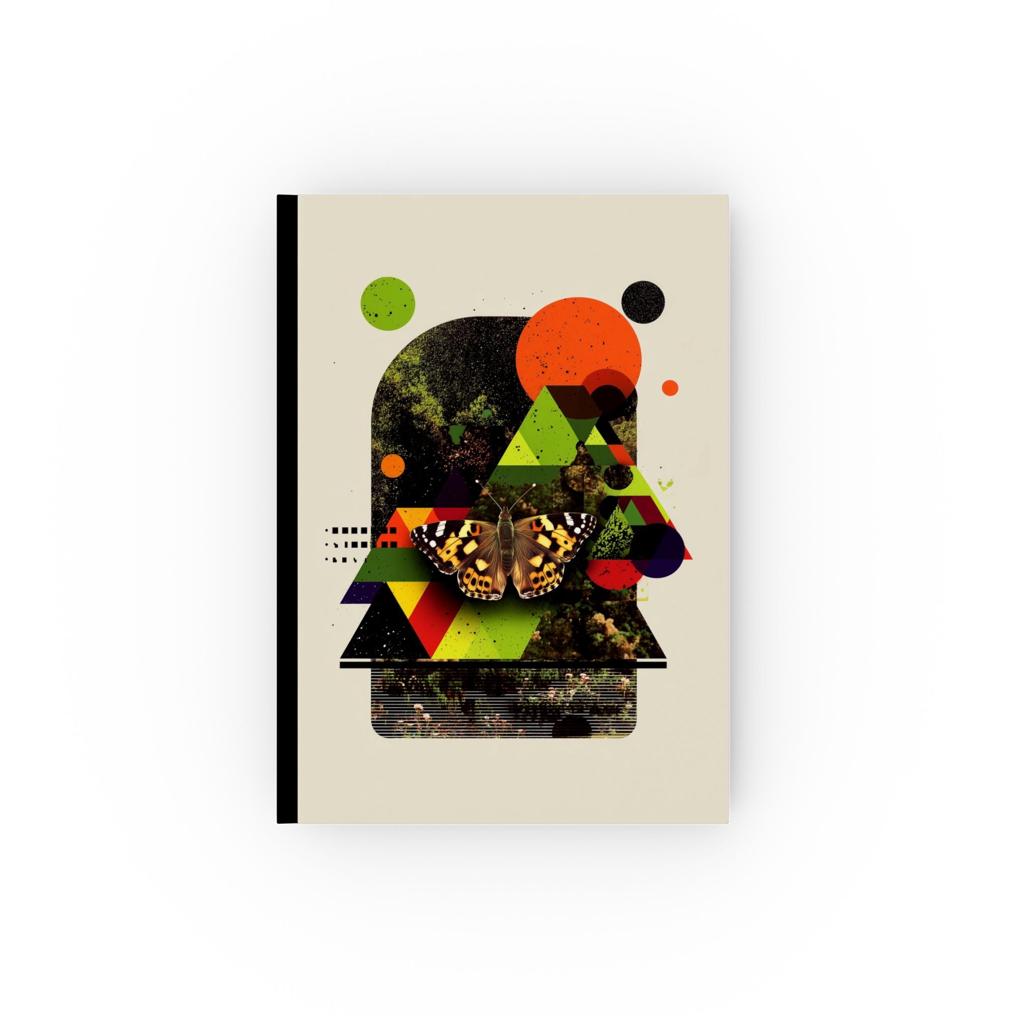Metamorphic Geometry: Butterfly Abstraction, Digital Nature Composition Personalized Journal   |