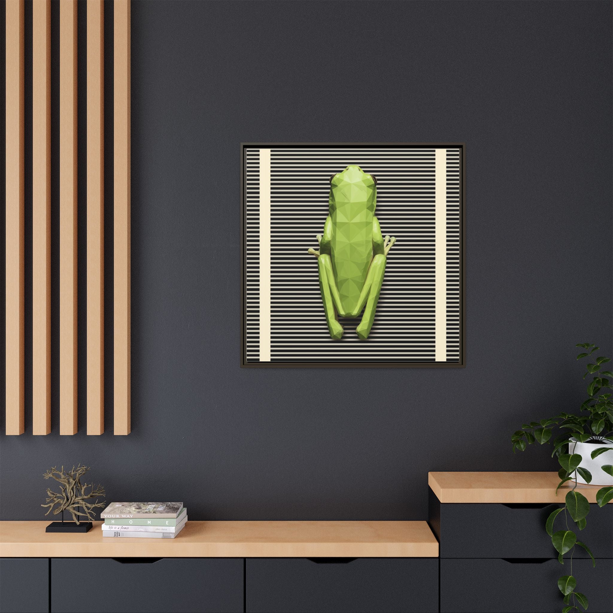 Geometric Amphibian: Low-Poly Frog Design, Digital Art Minimalism   |  Personalized & Custom Orders Available