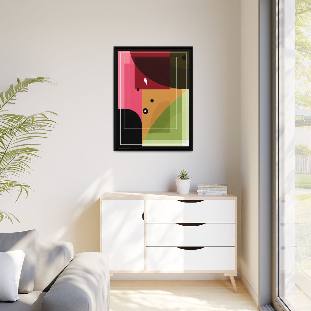 Geometric Convergence: Abstract Modernist Composition, Constructivist Color Blocking, Layered Geometric Design   |   Custom Orders Accepted
