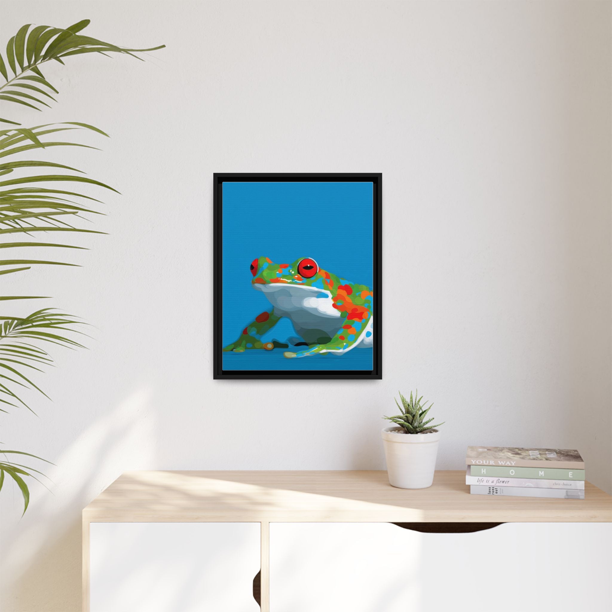 Mosaic Frog: Geometric Wildlife Art, Colorful Amphibian Print   |    Custom Orders Available