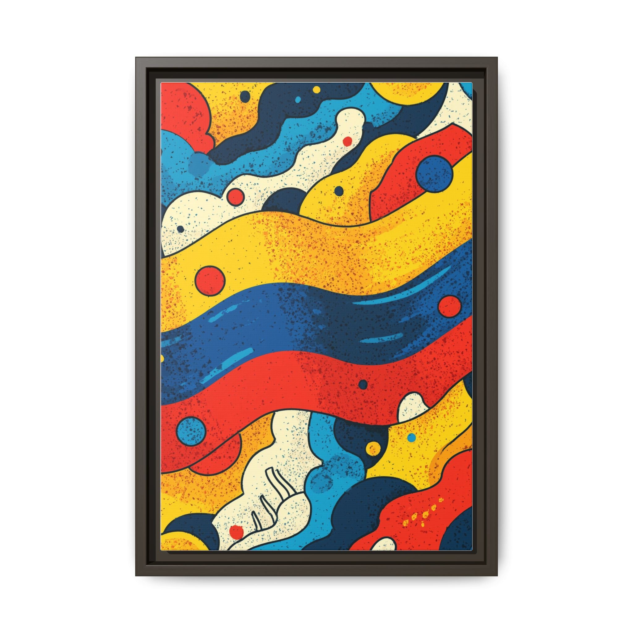 Wave Rhythms: Chromatic Abstraction, Vintage Screen Print Textures, Dynamic Color Composition   |   Custom Orders Accepted