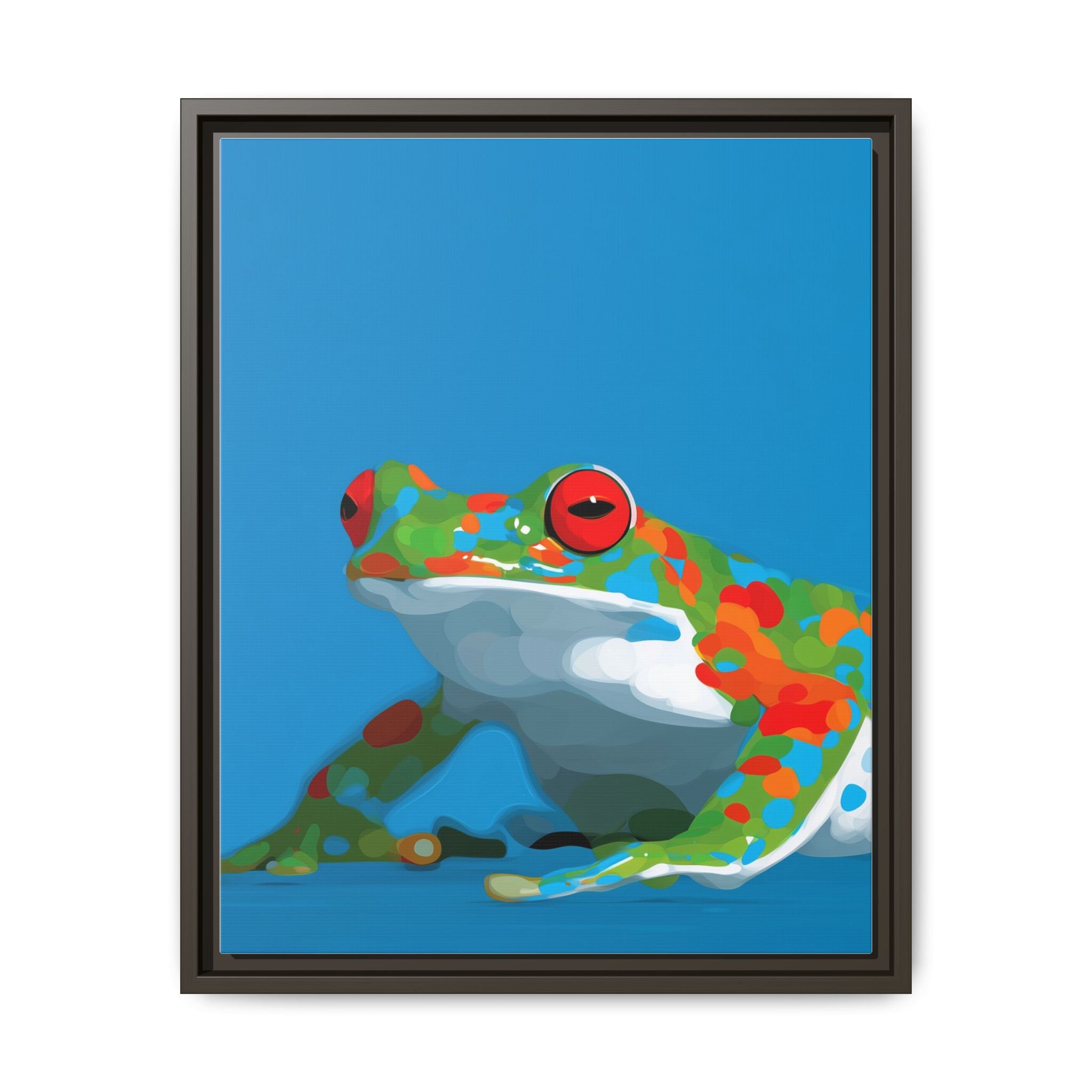 Mosaic Frog: Geometric Wildlife Art, Colorful Amphibian Print   |    Custom Orders Available