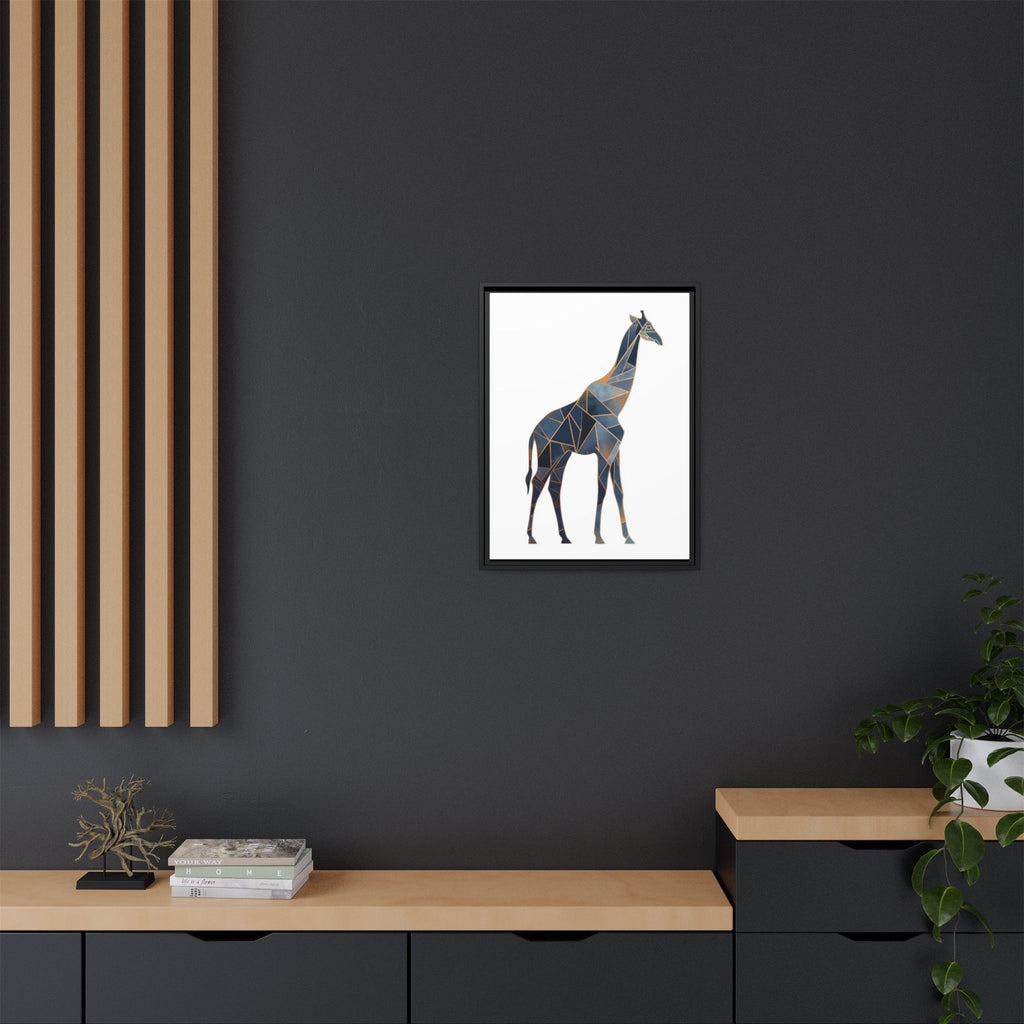 Geometric Giraffe Framed Print : Polygonal Wildlife Art, Modern Mosaic Design   |  Personalized & Custom Orders Available