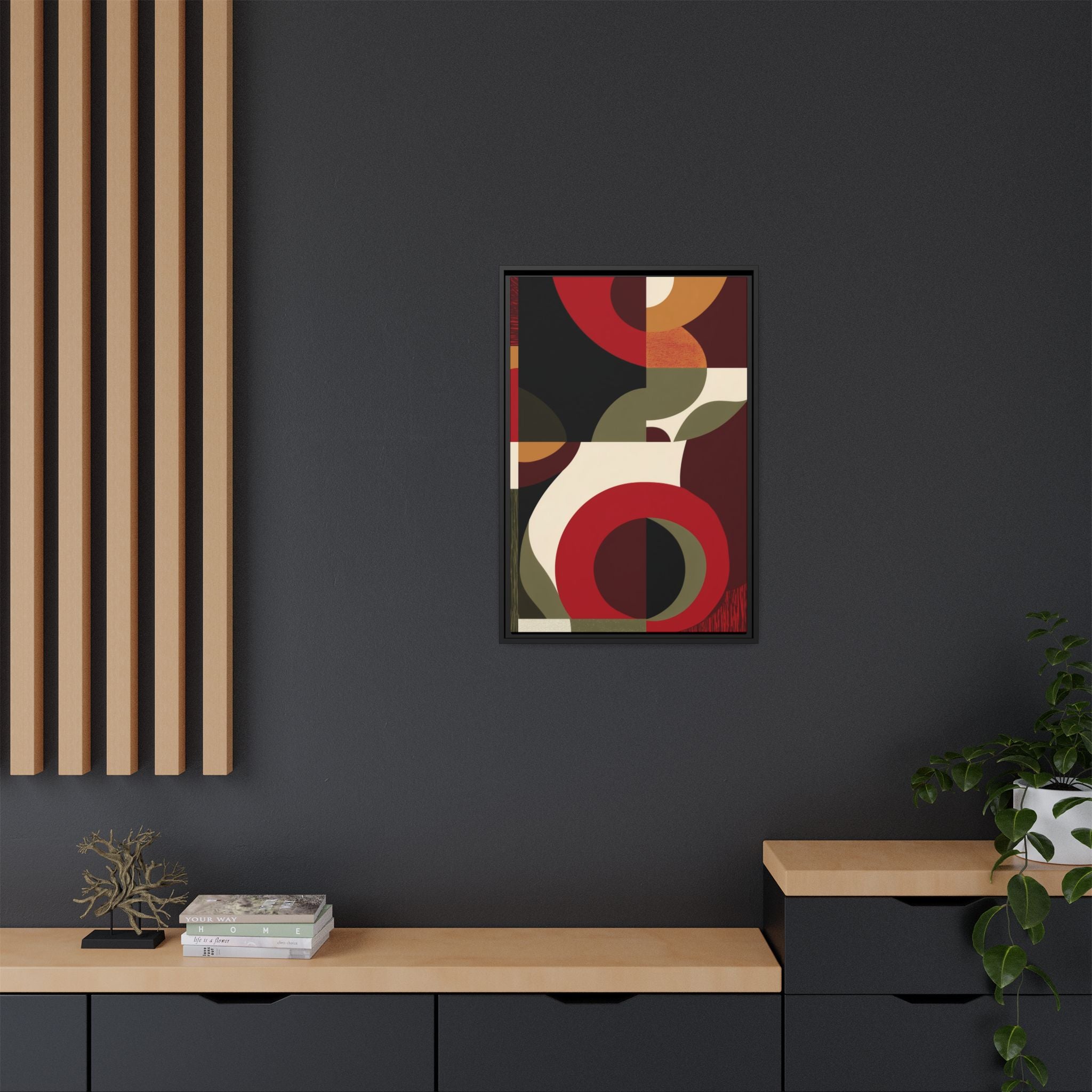 Geometric Intersections: Mid-Century Modern Design, Abstract Architectural Composition, Rhythmic Curved Forms   |   Custom Orders Accepted