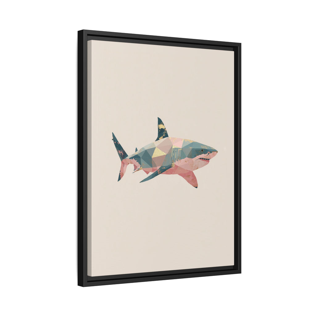 Geometric Shark Spectrum: Polygonal Marine Predator, Abstract Metallic Design   |  Personalized & Custom Orders Available
