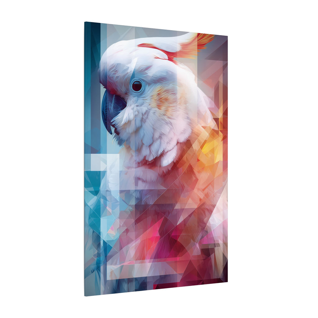 Geometric Cockatoo: Prismatic Wildlife Portrait, Low-Poly Digital Art   |    Custom Orders Available