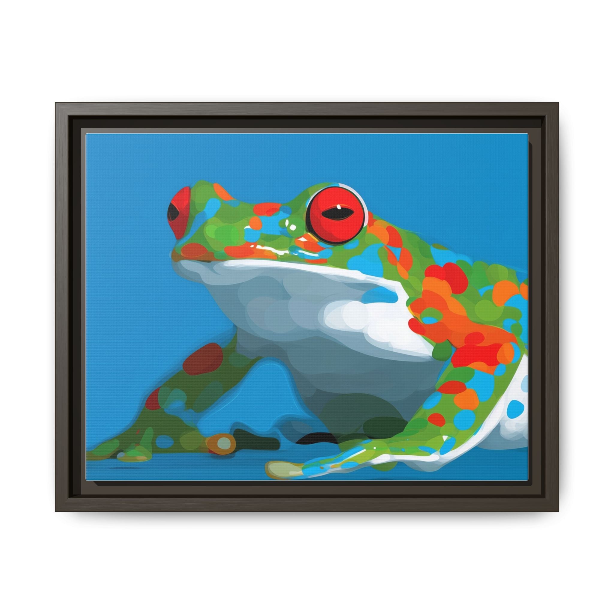 Mosaic Frog: Geometric Wildlife Art, Colorful Amphibian Print   |    Custom Orders Available