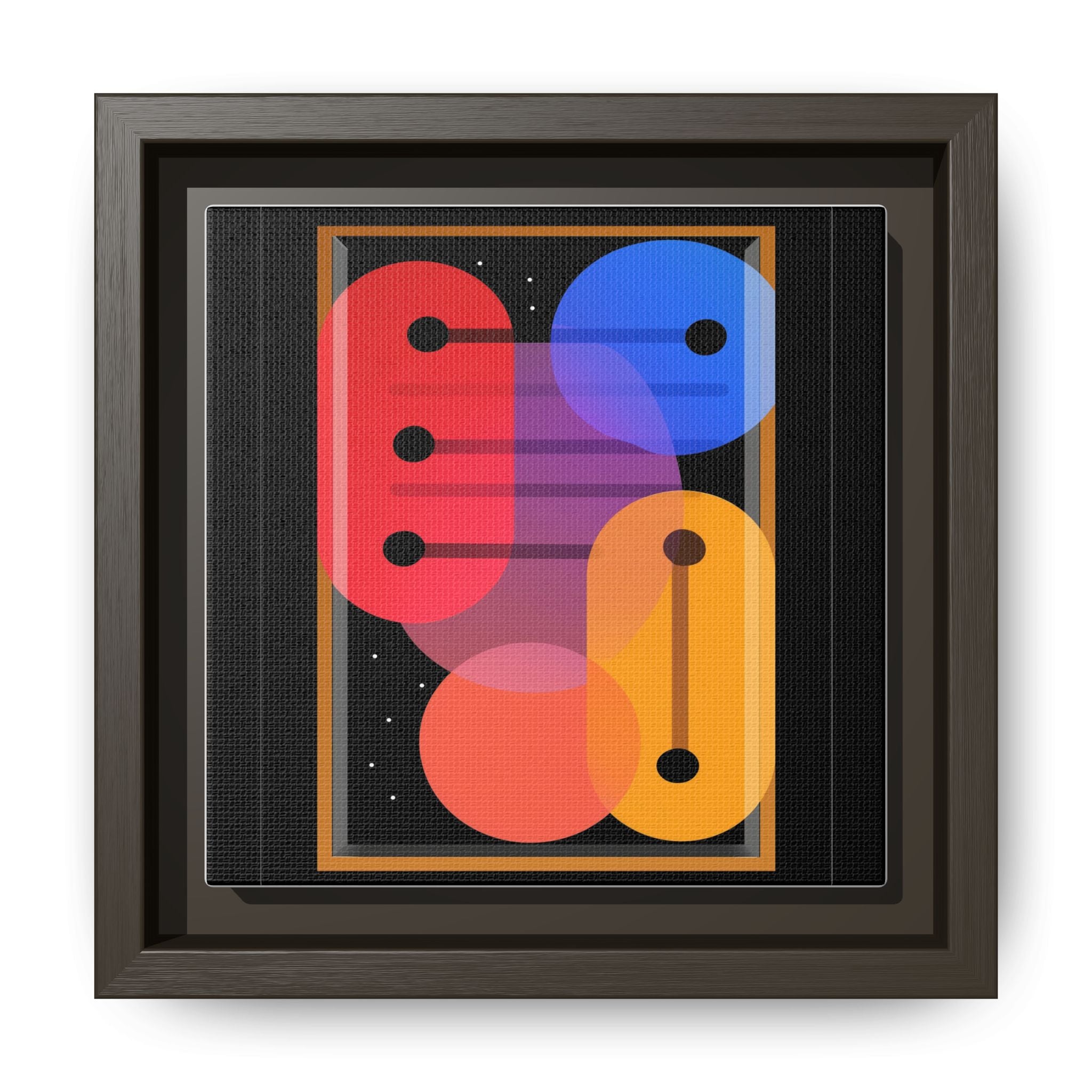 Celestial Geometry: Organic Shapes in Motion, Digital Abstract Composition, Vibrant Color Intersections   |   Custom Orders Accepted