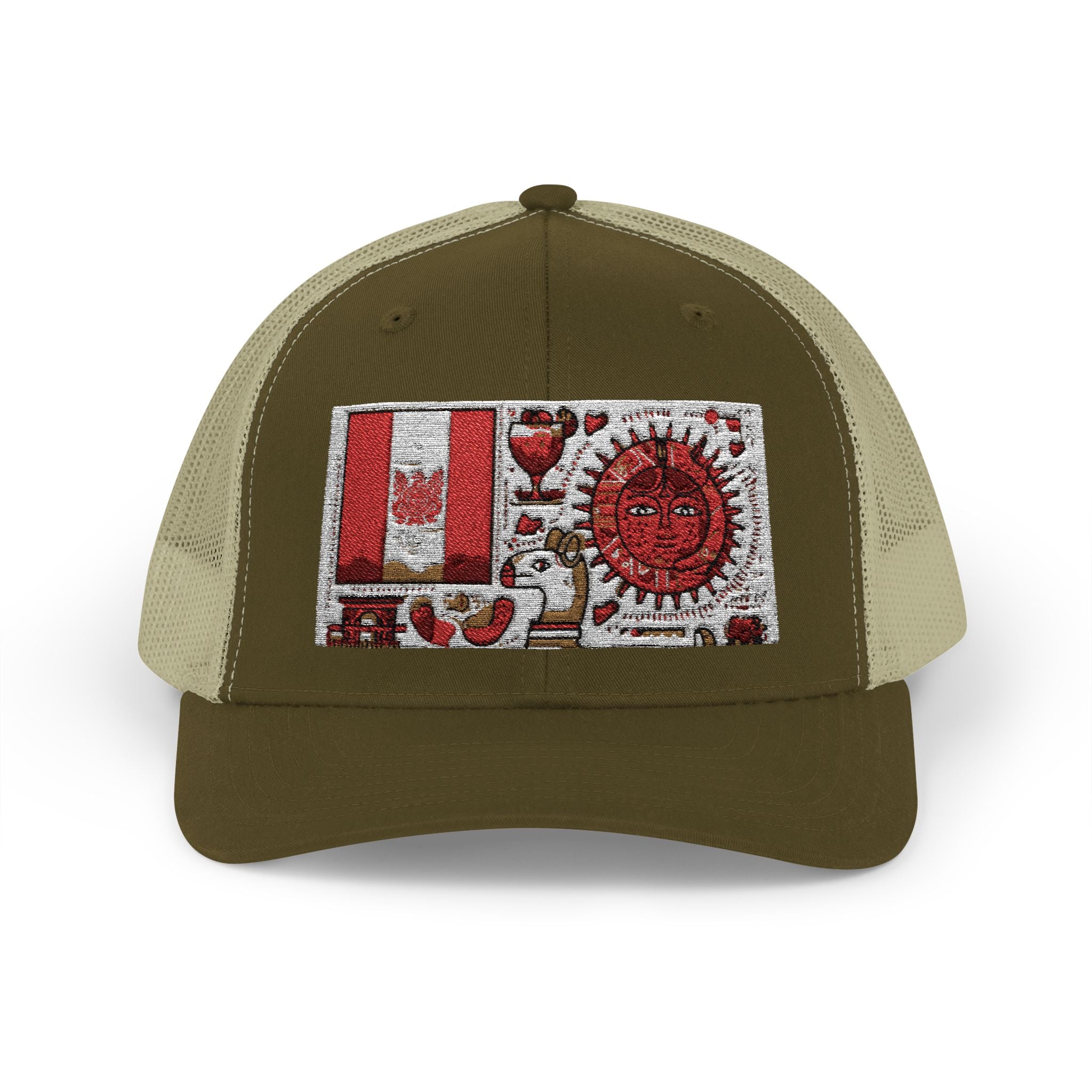 Peruvian Flag Snapback Trucker Cap, Patriotic Cap, Unique Gift for Him, Travel Accessory, Outdoor Summer Hat, Sports Headwear, Peru