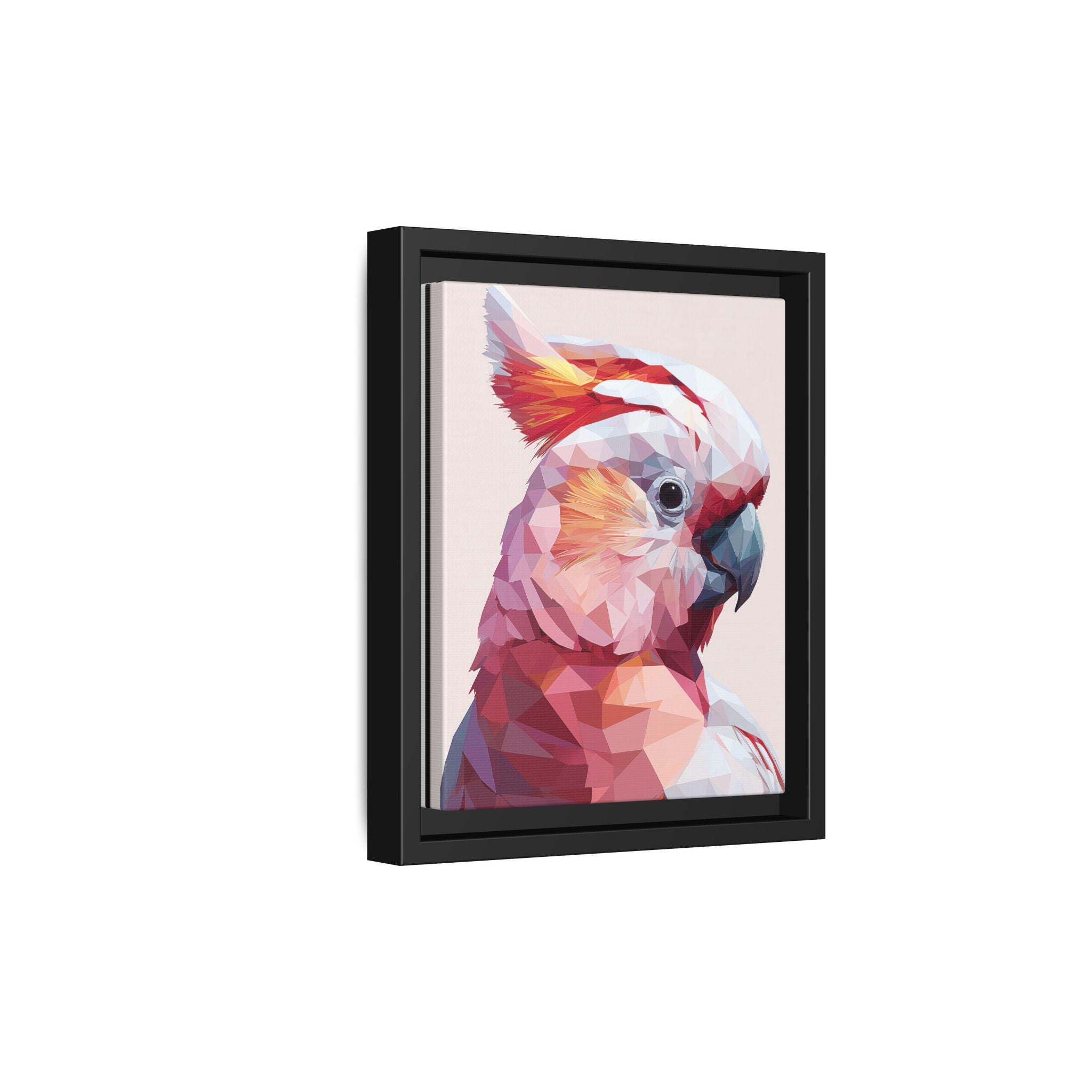 Geometric Cockatoo Portrait: Low-Poly Bird Art, Vibrant Abstract Illustration   |    Custom Orders Available