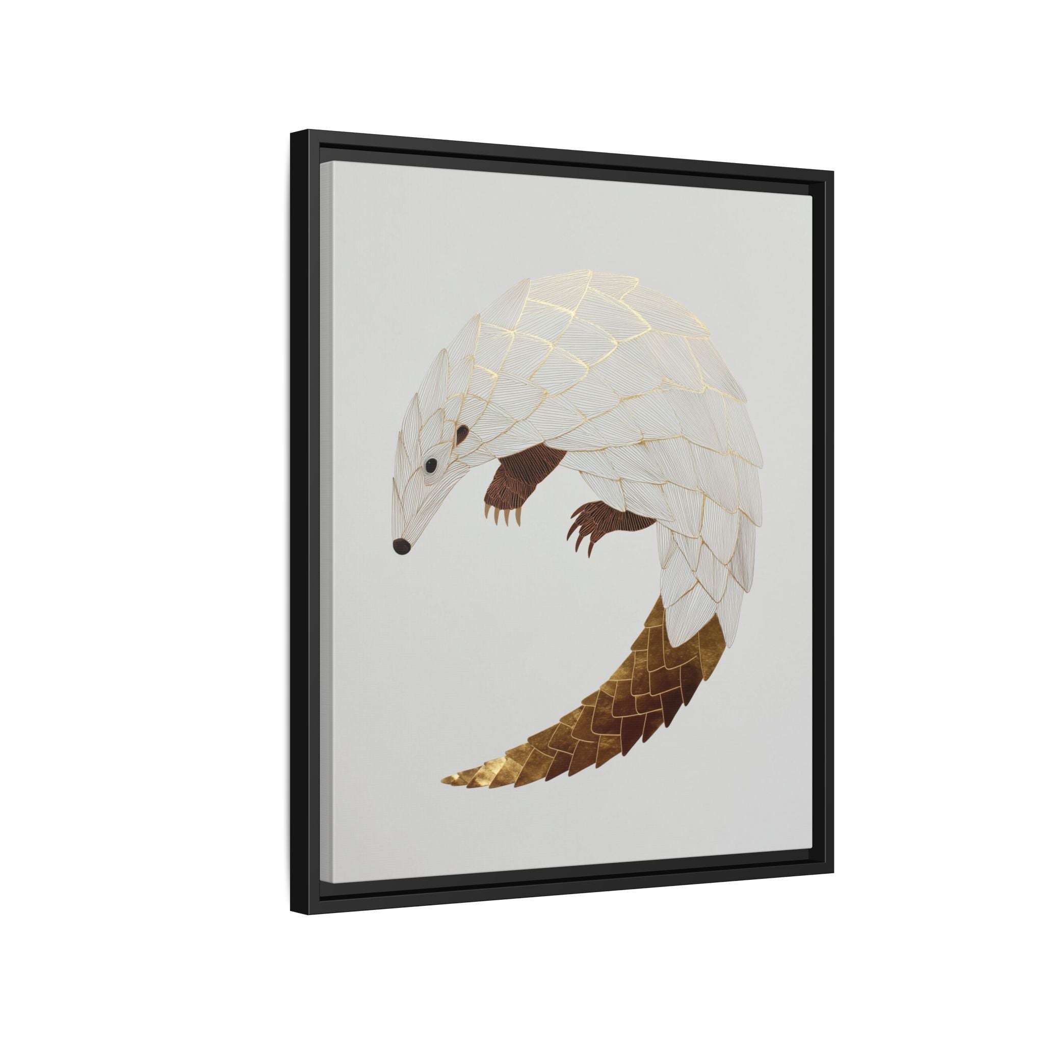 Geometric Hedgehog: Minimalist Wildlife Illustration, Layered Metallic Geometric Art   |    Custom Orders Available
