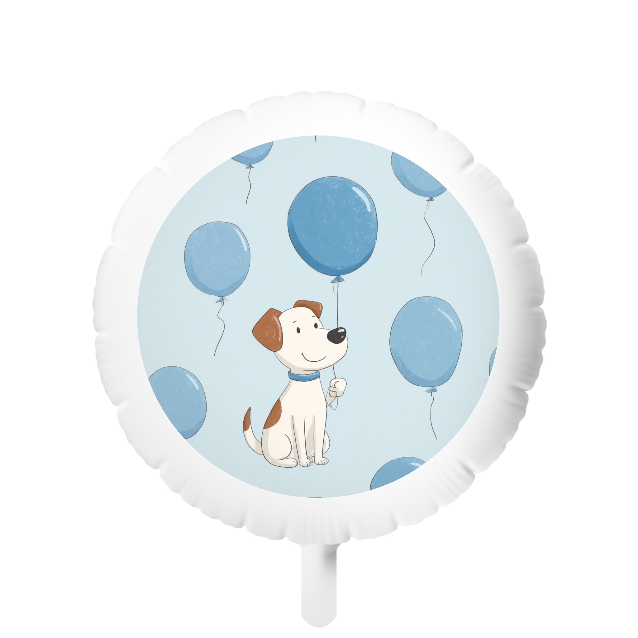 Cute Puppy Blue Balloon Mylar Helium Balloon – Dog Baby Shower & Birthday Decor