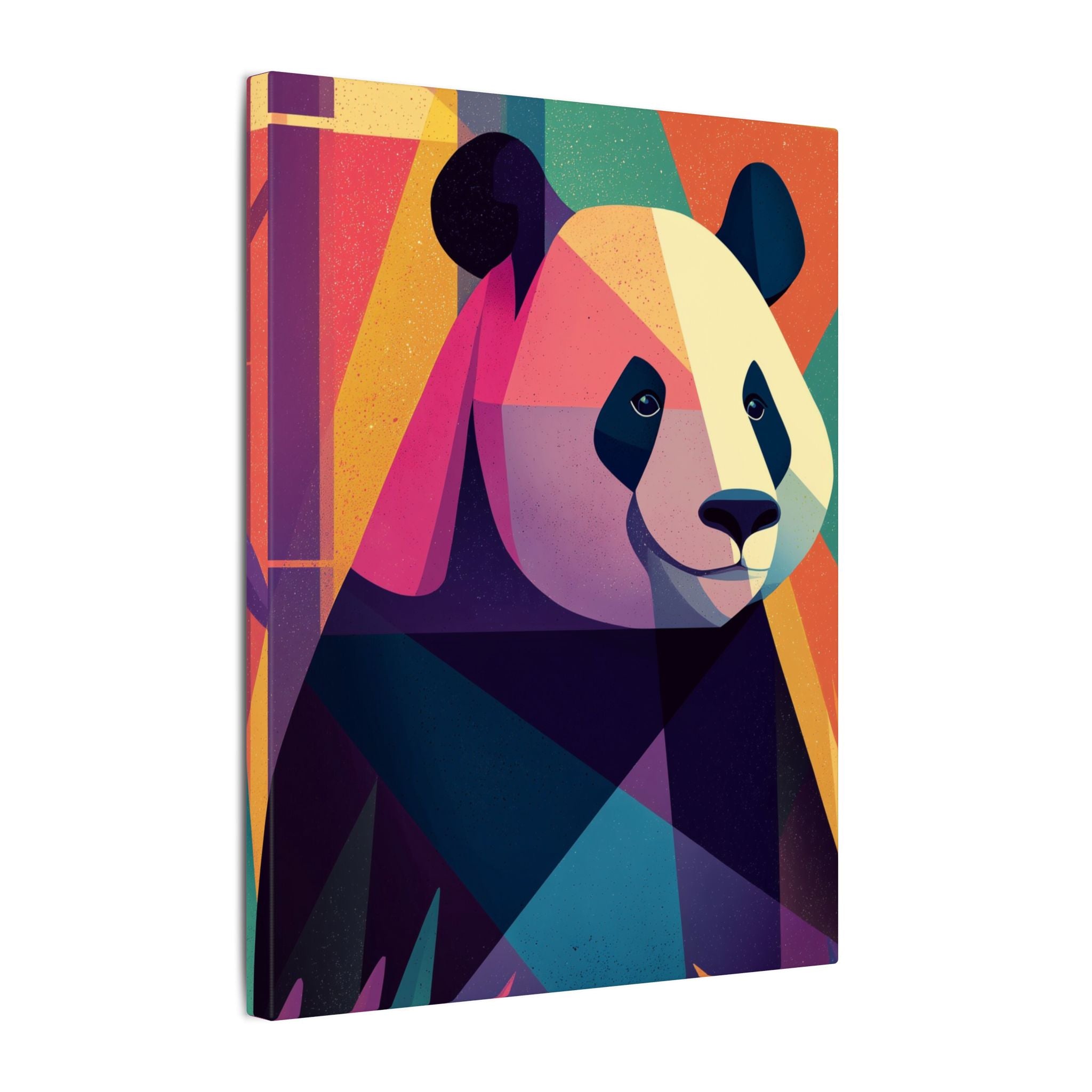 Geometric Panda: Polygonal Animal Art, Vibrant Modern Design, Abstract Wildlife Illustration   |  Personalized & Custom Orders Available