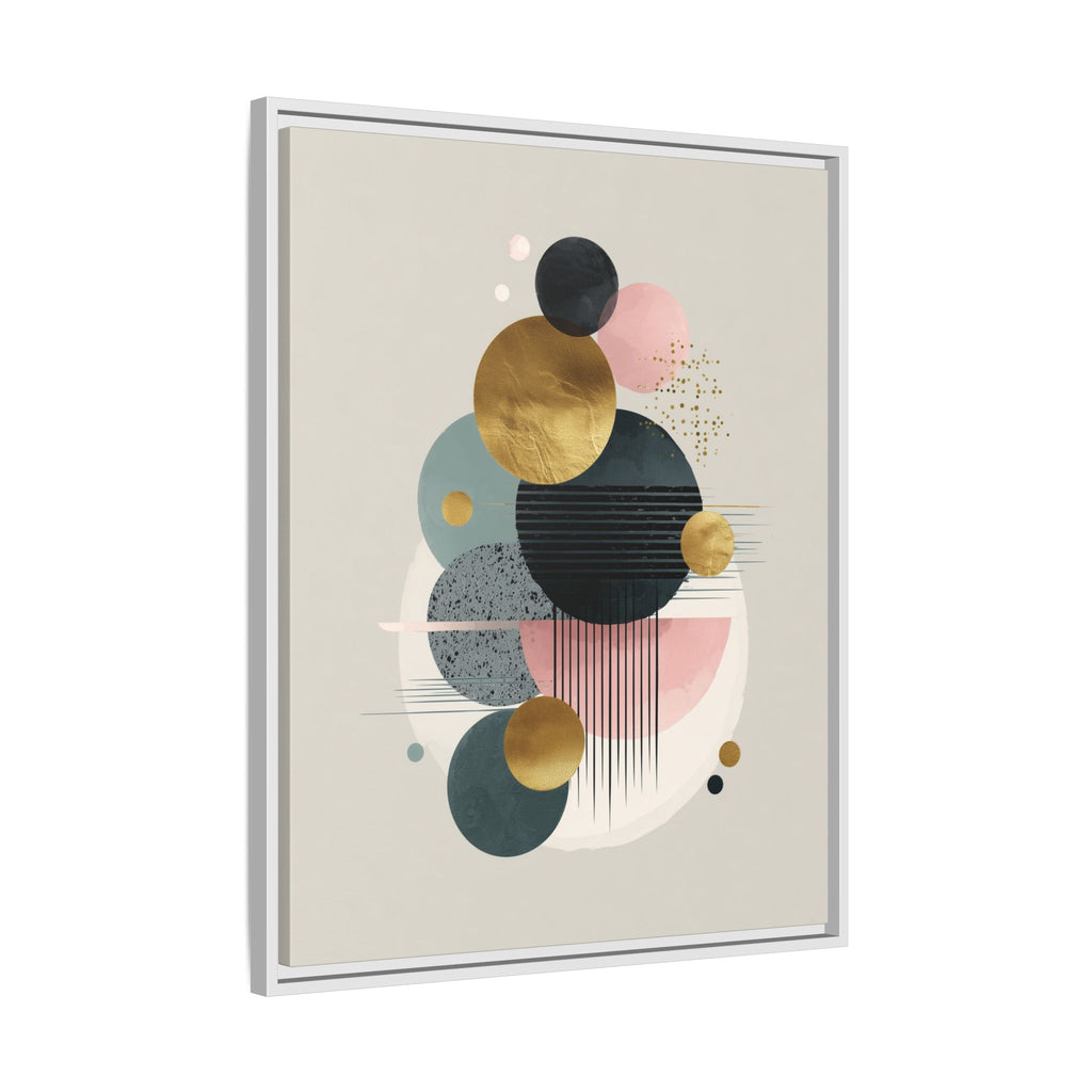 Geometric Harmony: Intersecting Circles, Mid-Century Modern Design, Abstract Metallic Composition   |   Custom Orders Accepted