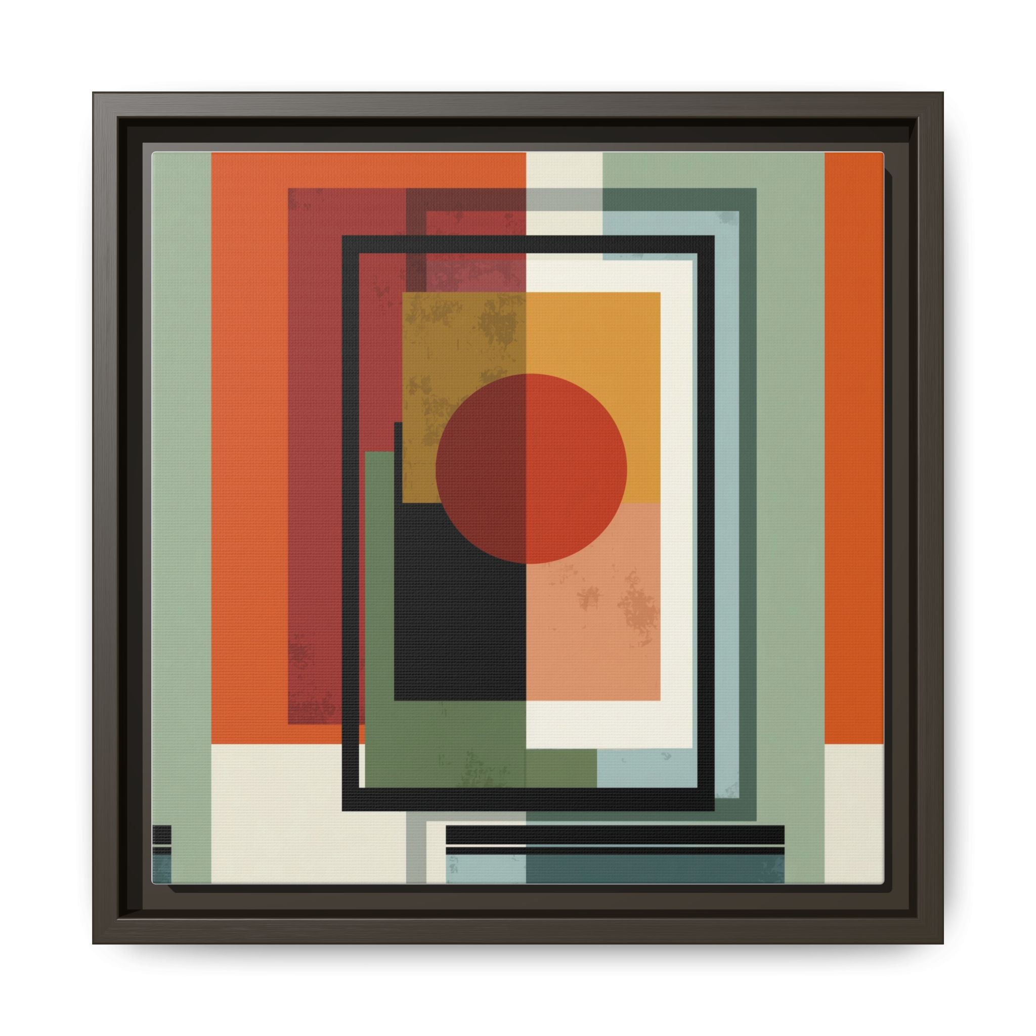 Geometric Harmonies: Mid-Century Modern Composition, Constructivist Inspiration, Abstract Rectangular Interplay   |   Custom Orders Accepted