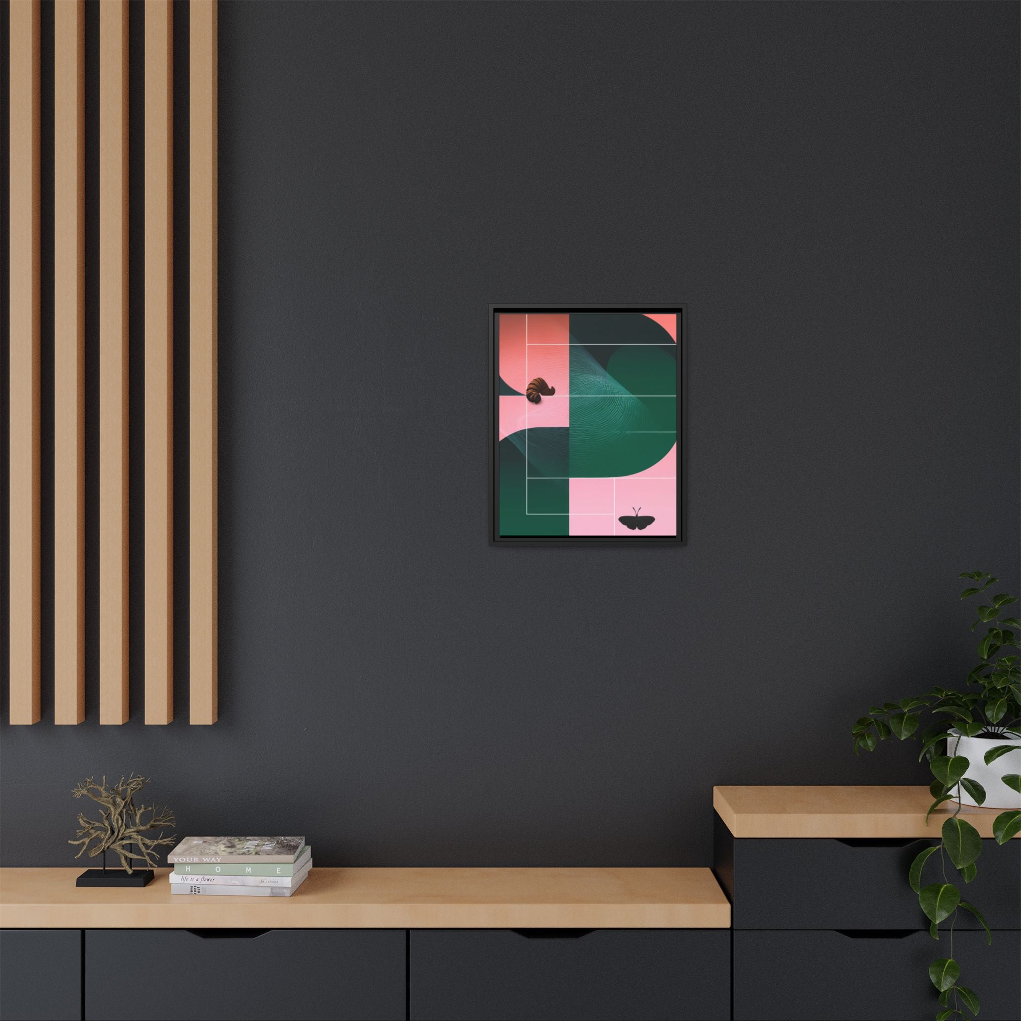 Metamorphic Geometric Framed Print : Abstract Graphic Design, Contemporary Digital Art Composition   |  Custom Orders Available