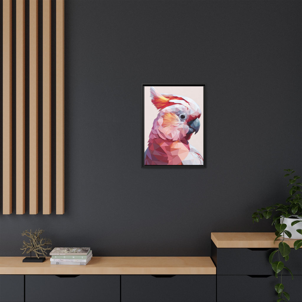 Geometric Cockatoo Portrait: Low-Poly Bird Art, Vibrant Abstract Illustration   |    Custom Orders Available