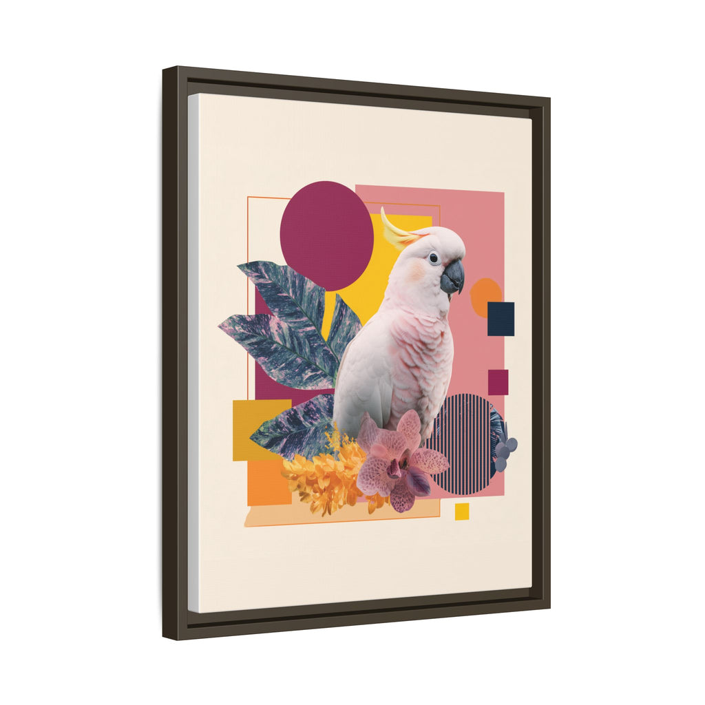 Cockatoo in Geometric Paradise: Tropical Avian Design, Modern Abstract Art   |    Custom Orders Available