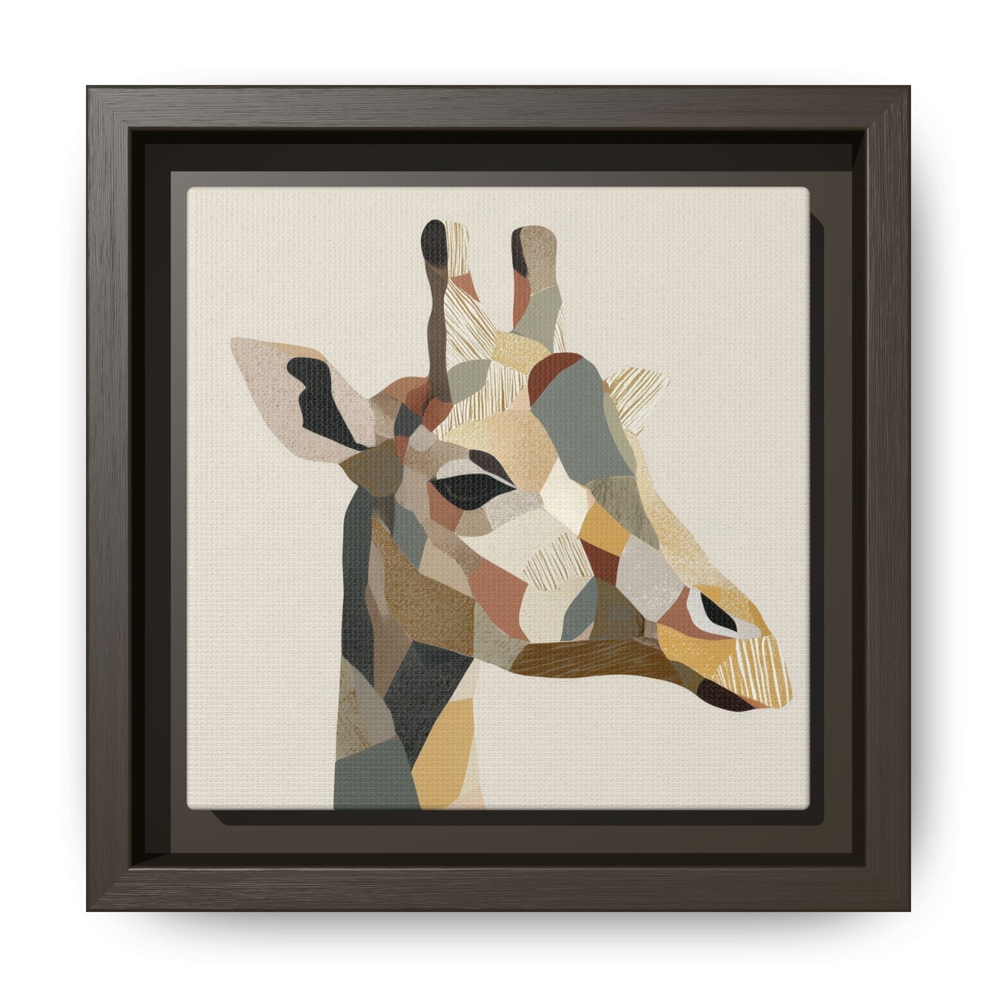 Geometric Giraffe: Cubist Wildlife Abstraction, Polygon Animal Portrait   |  Personalized & Custom Orders Available
